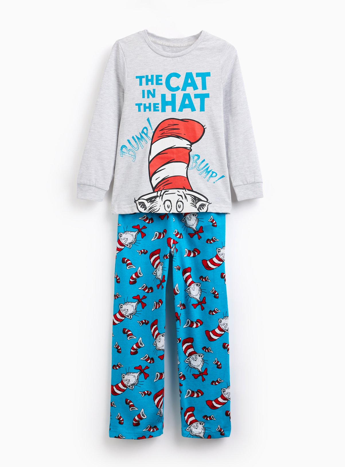 Blue Cat In The Hat Pyjama Set 
