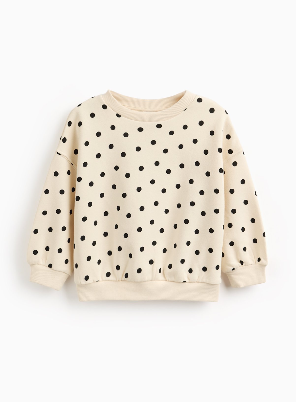 Cream Mono Spot Sweatshirt
