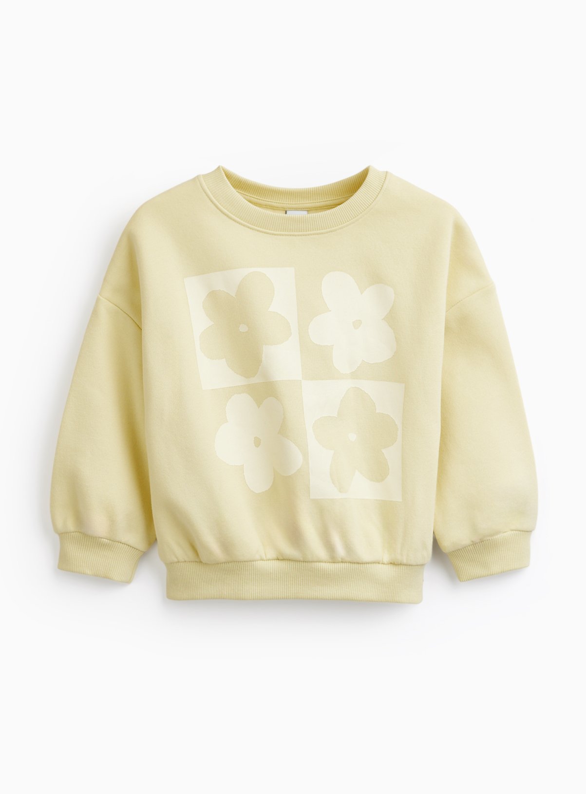 Green Flower Graphic Sweatshirt