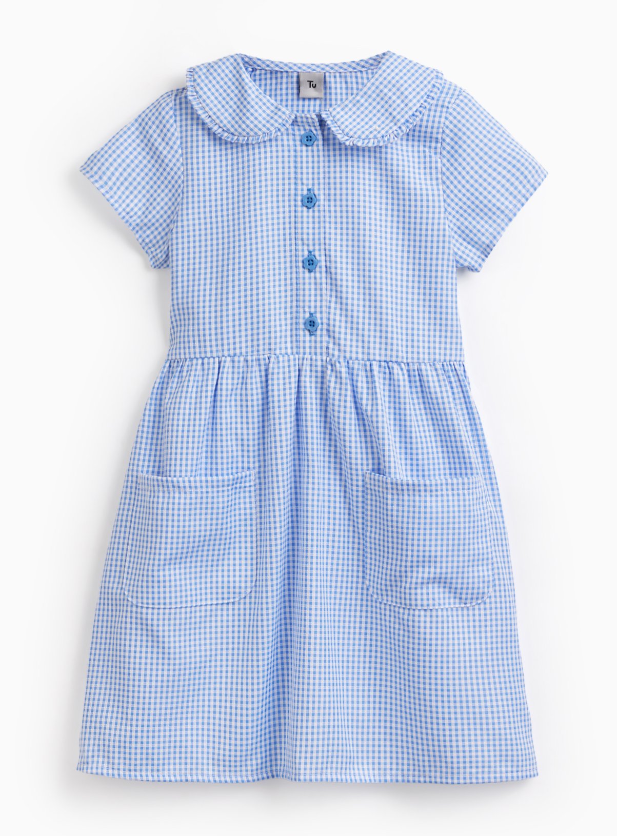Blue Gingham School Dress