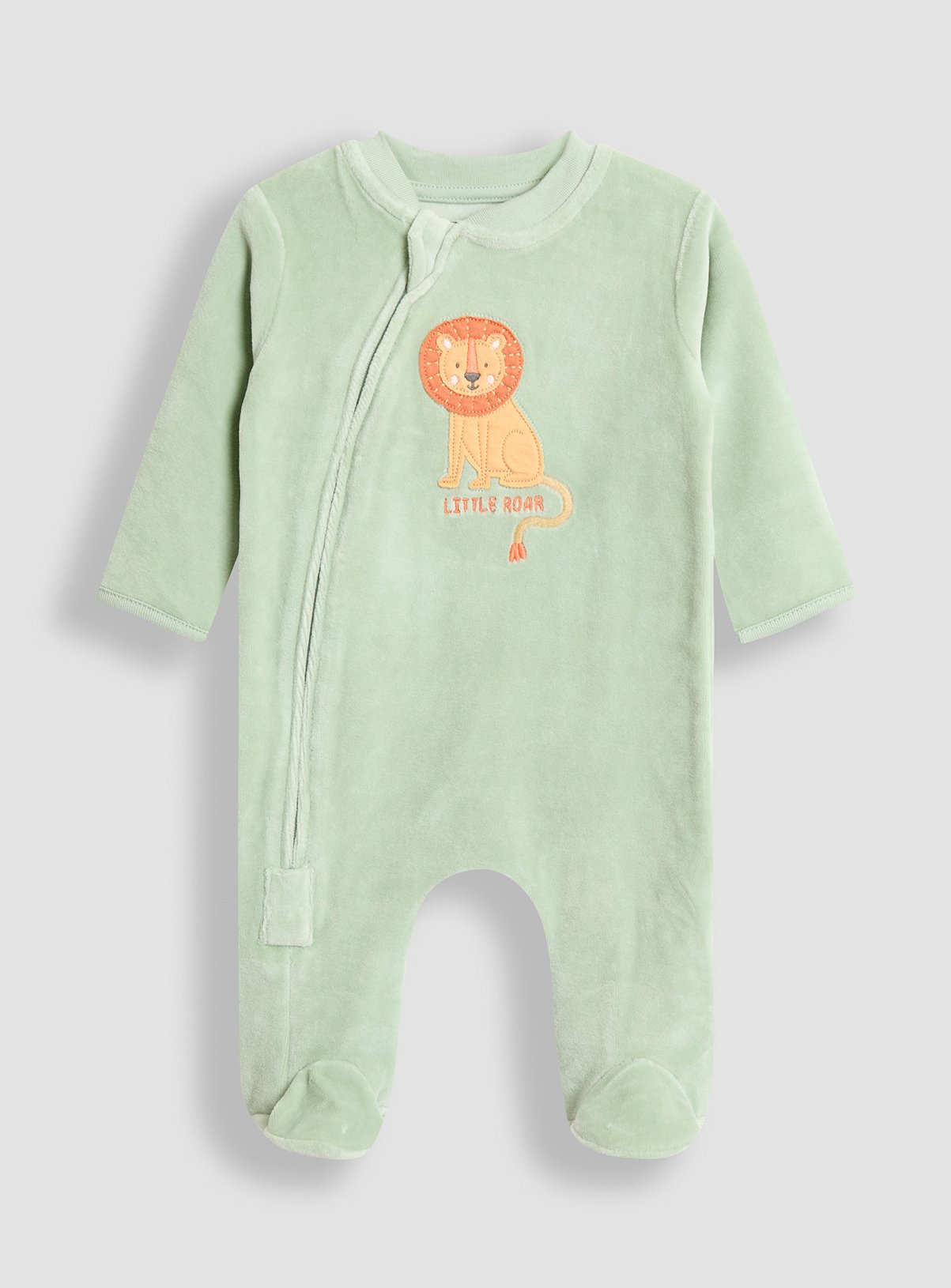 JOJO MAMAN BÉBÉ Lion Velour Applique All In One 