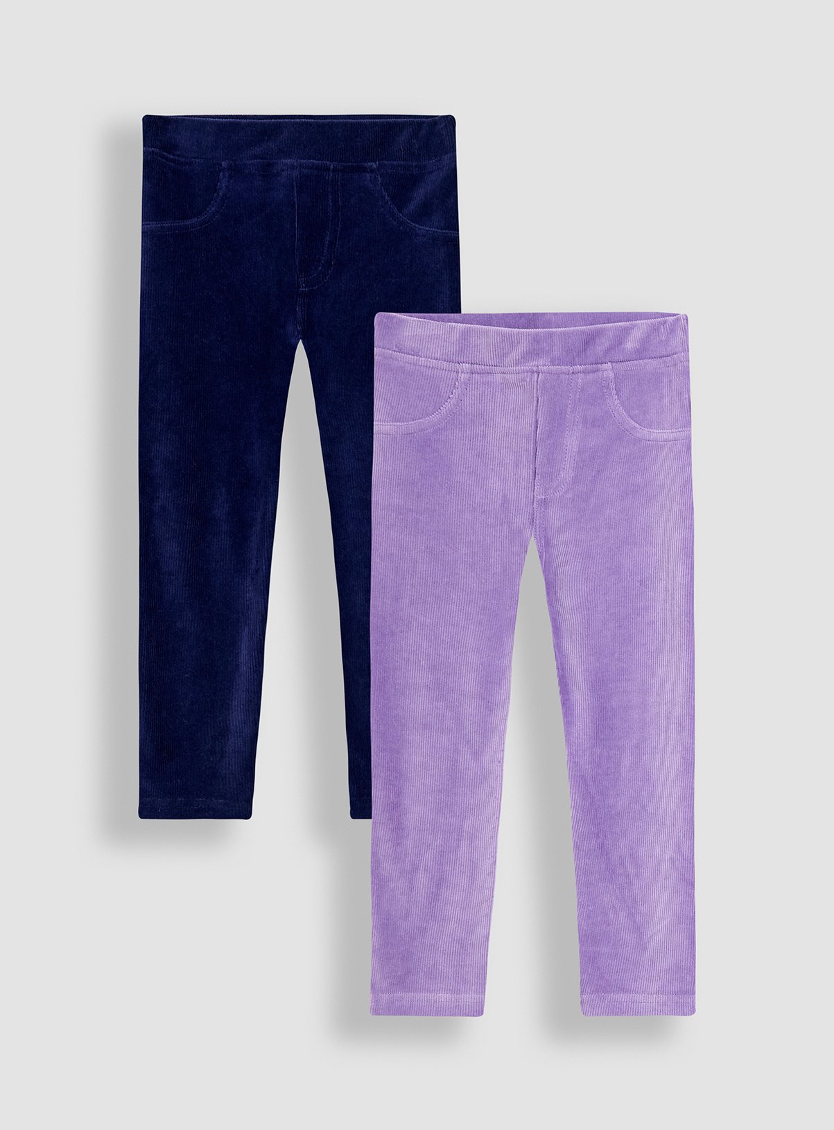 JOJO MAMAN BÉBÉ 2 Pack Jersey Cord Jeggings