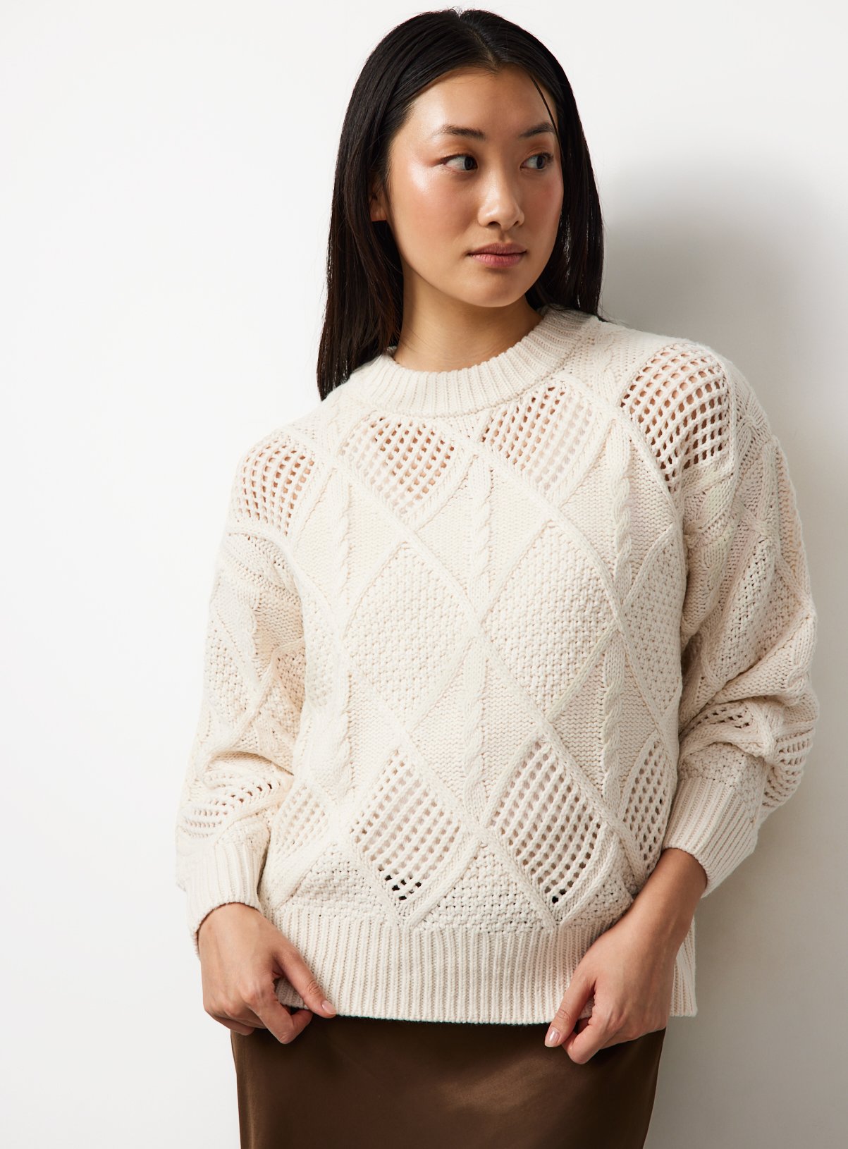 Cream Cable Knit Jumper 14