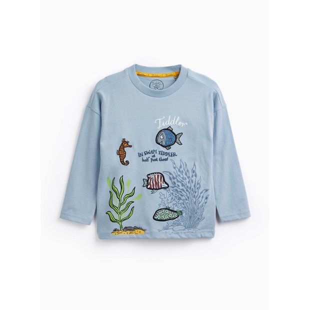 Buy Blue Tiddler Graphic Long Sleeve Tee 5-6 years | T-shirts and