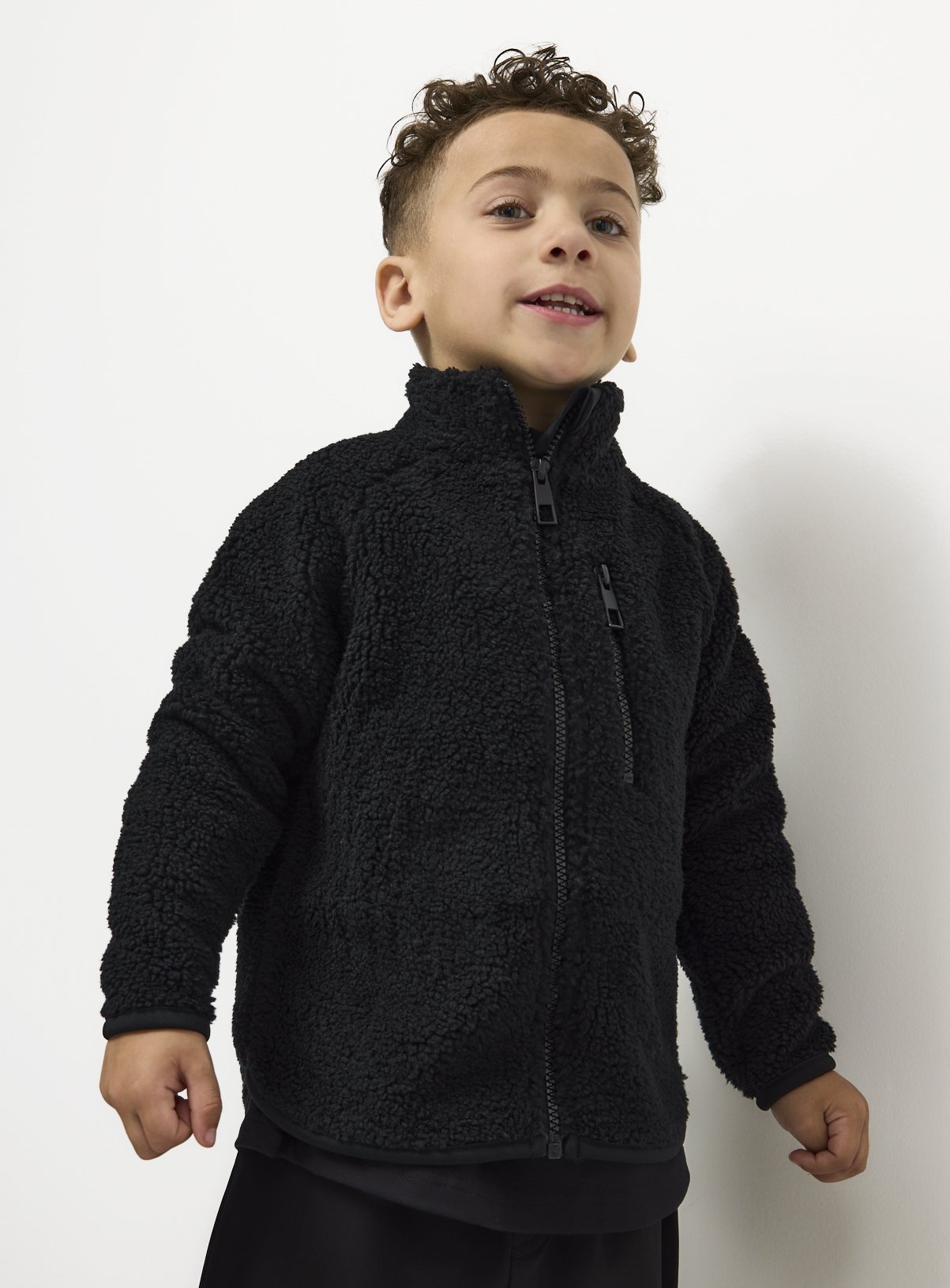 Black Borg Curved Hem Jacket 4 years