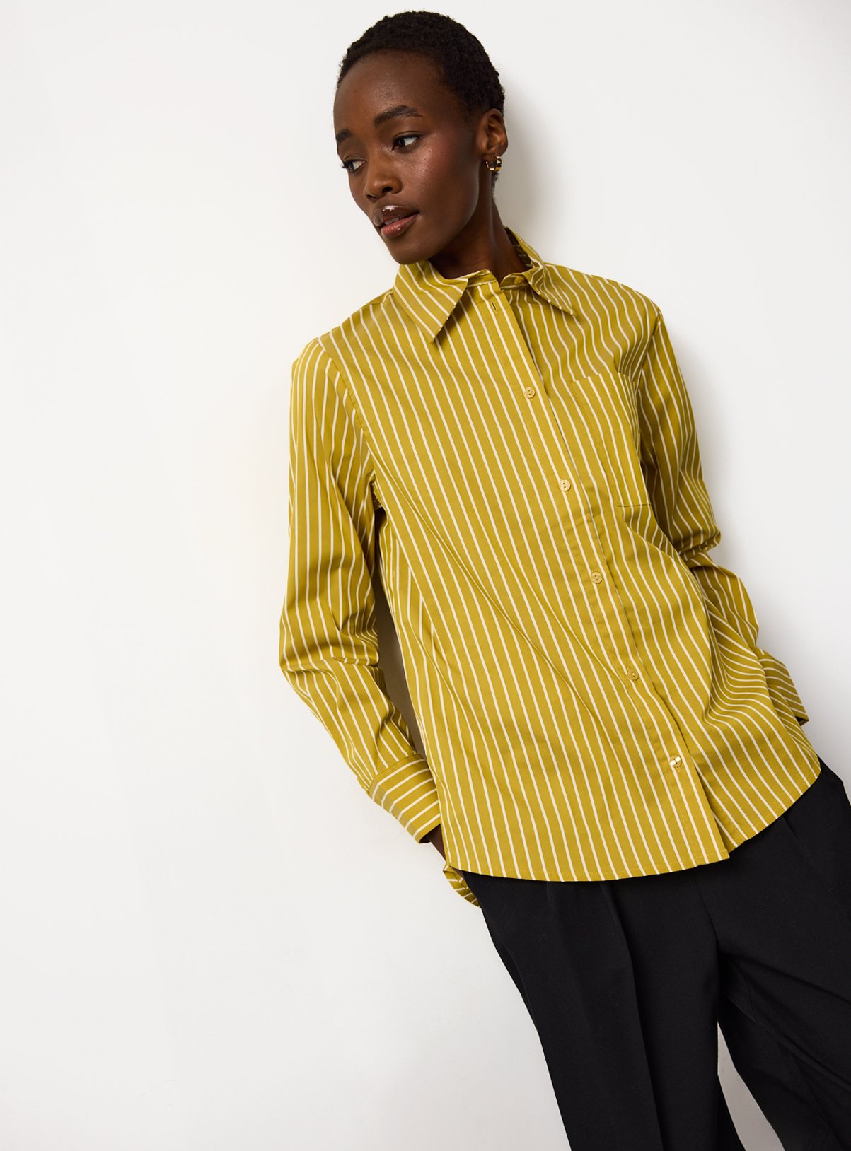 Green Striped Long Sleeve Shirt 18