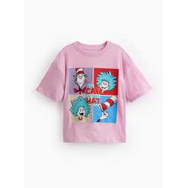 Pink Cat In The Hat Graphic T-Shirt
