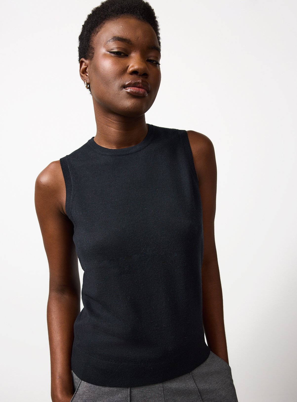 Black Soft Touch Tank Top 22