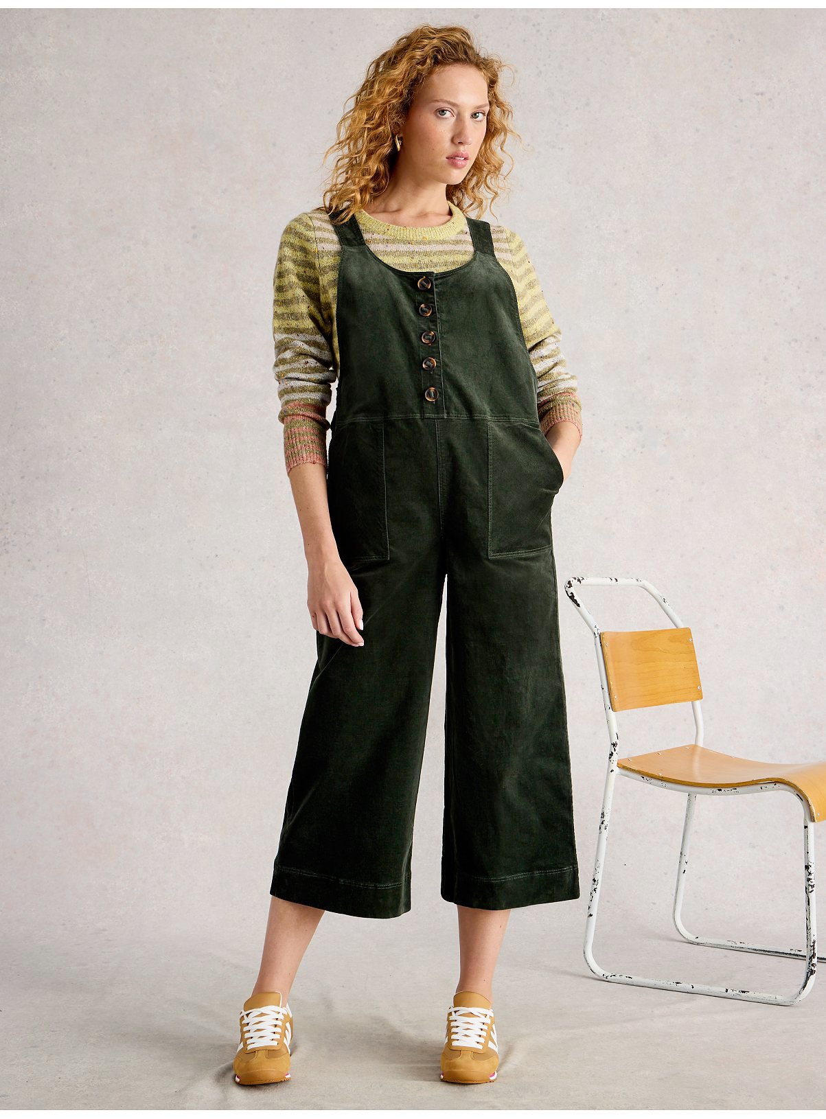 WHITE STUFF Viola Cord Dungaree