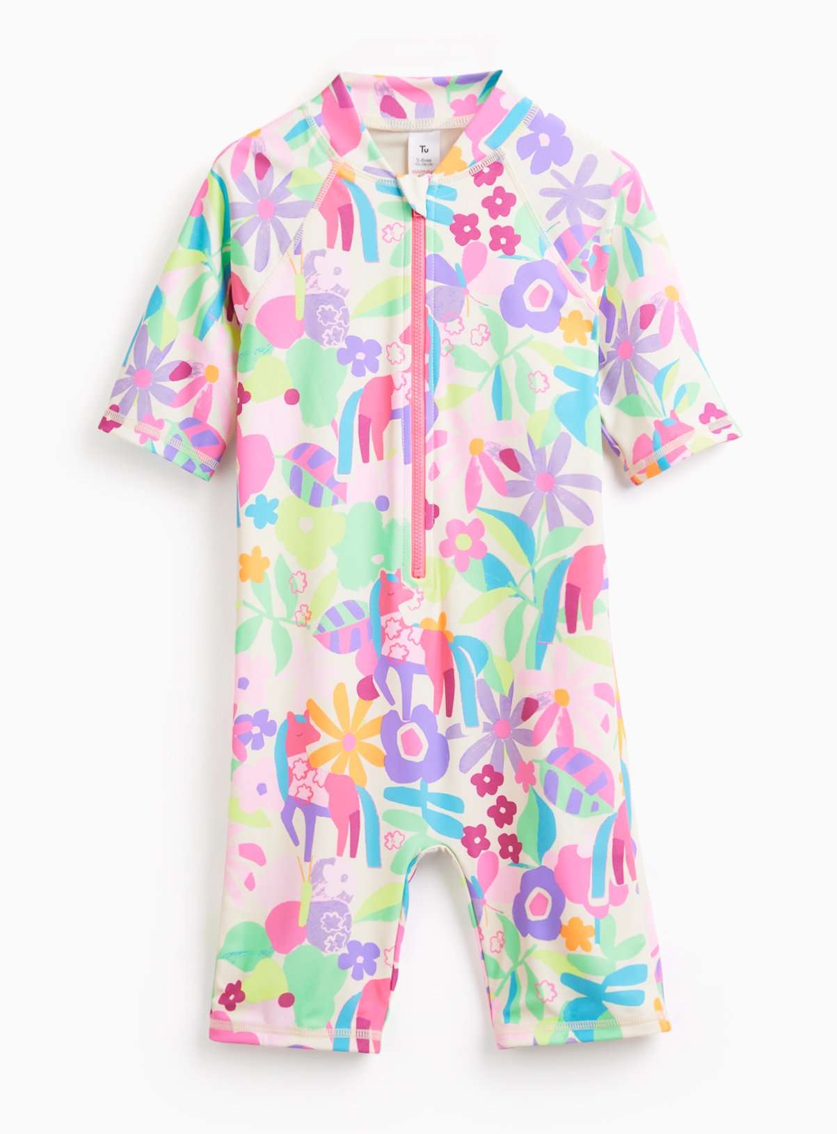 Floral Print Sunsafe Swimsuit 5-6 years