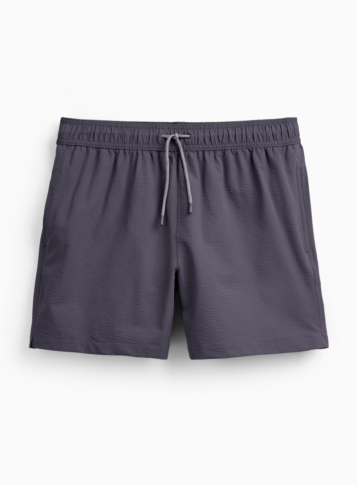 Grey Seersucker Woven Swimming Shorts XXXL