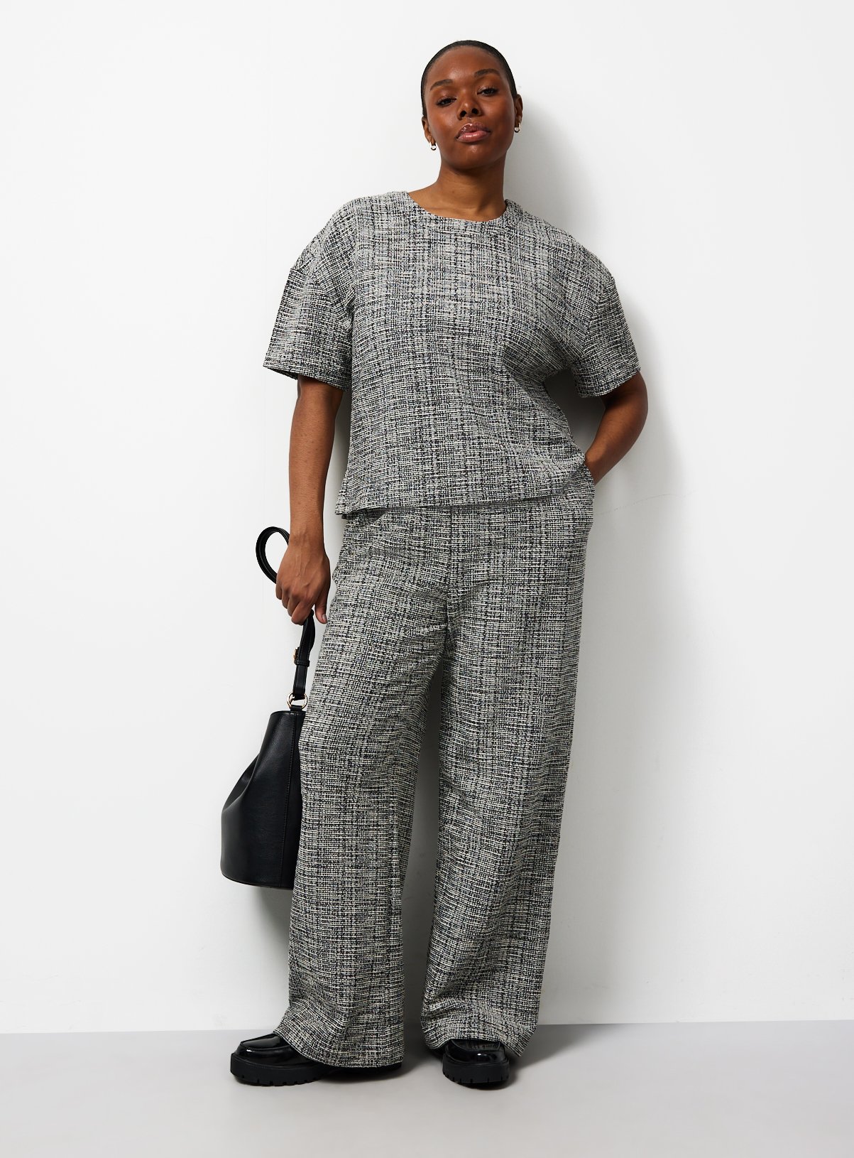 Mono Textured Co-ord Top 24