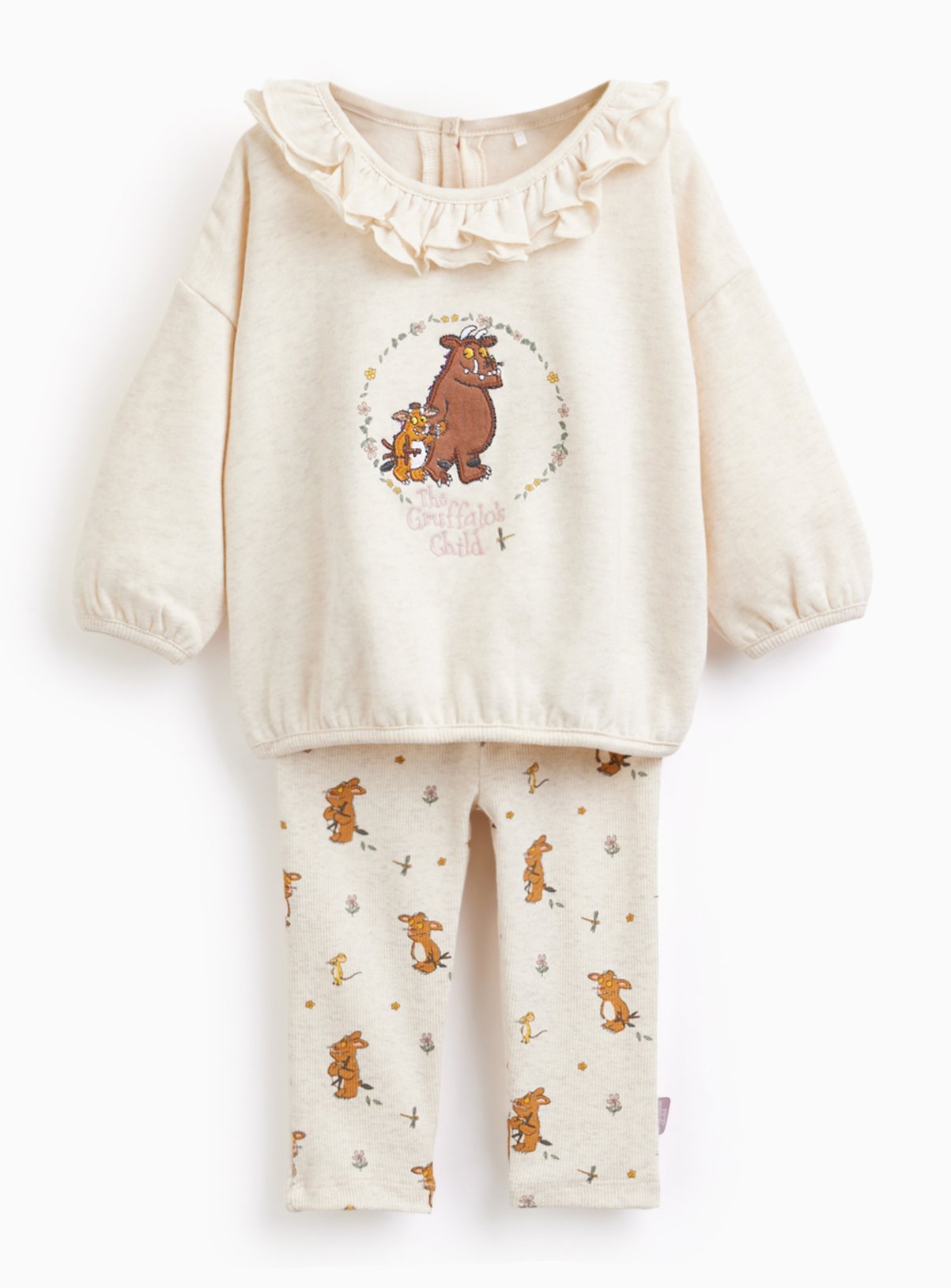 Beige The Grufallo Sweat & Leggings Set 6-9 months