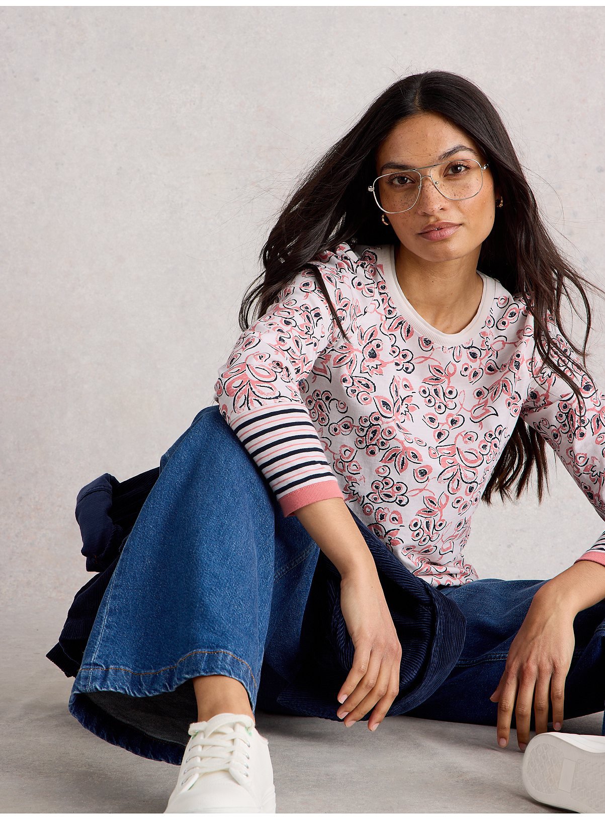 WHITE STUFF Clara Long Sleeve T-Shirt