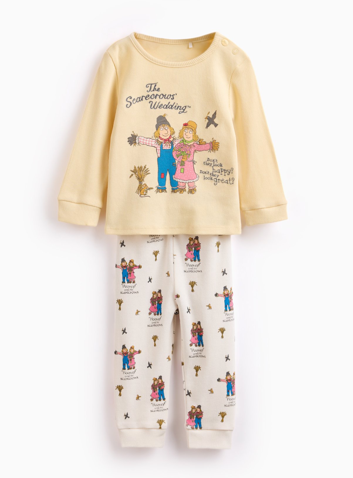 Julia Donaldson Scarecrows Wedding Print Pyjama Set 9-12 months