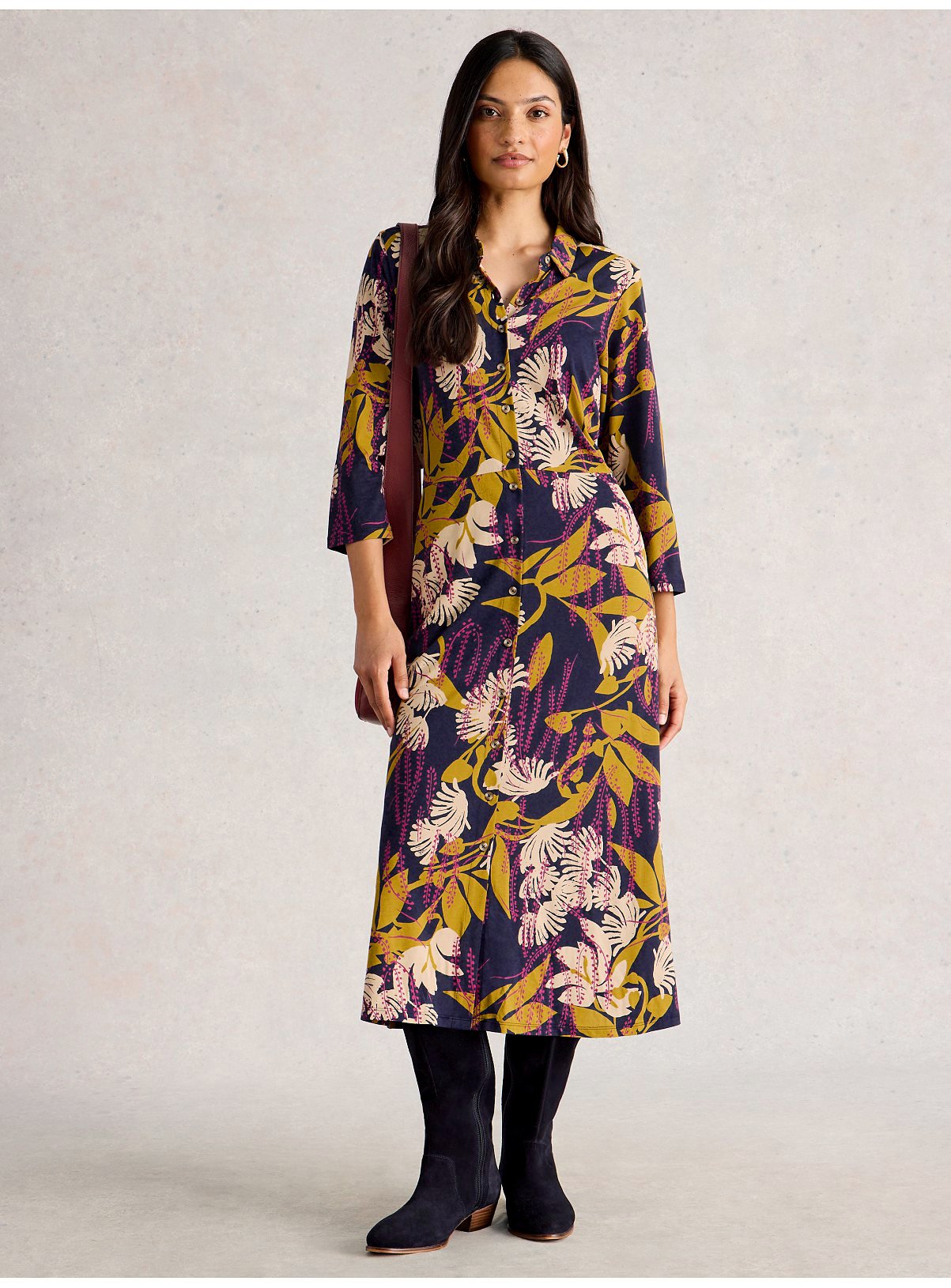 WHITE STUFF Rua Jersey Shirt Dress