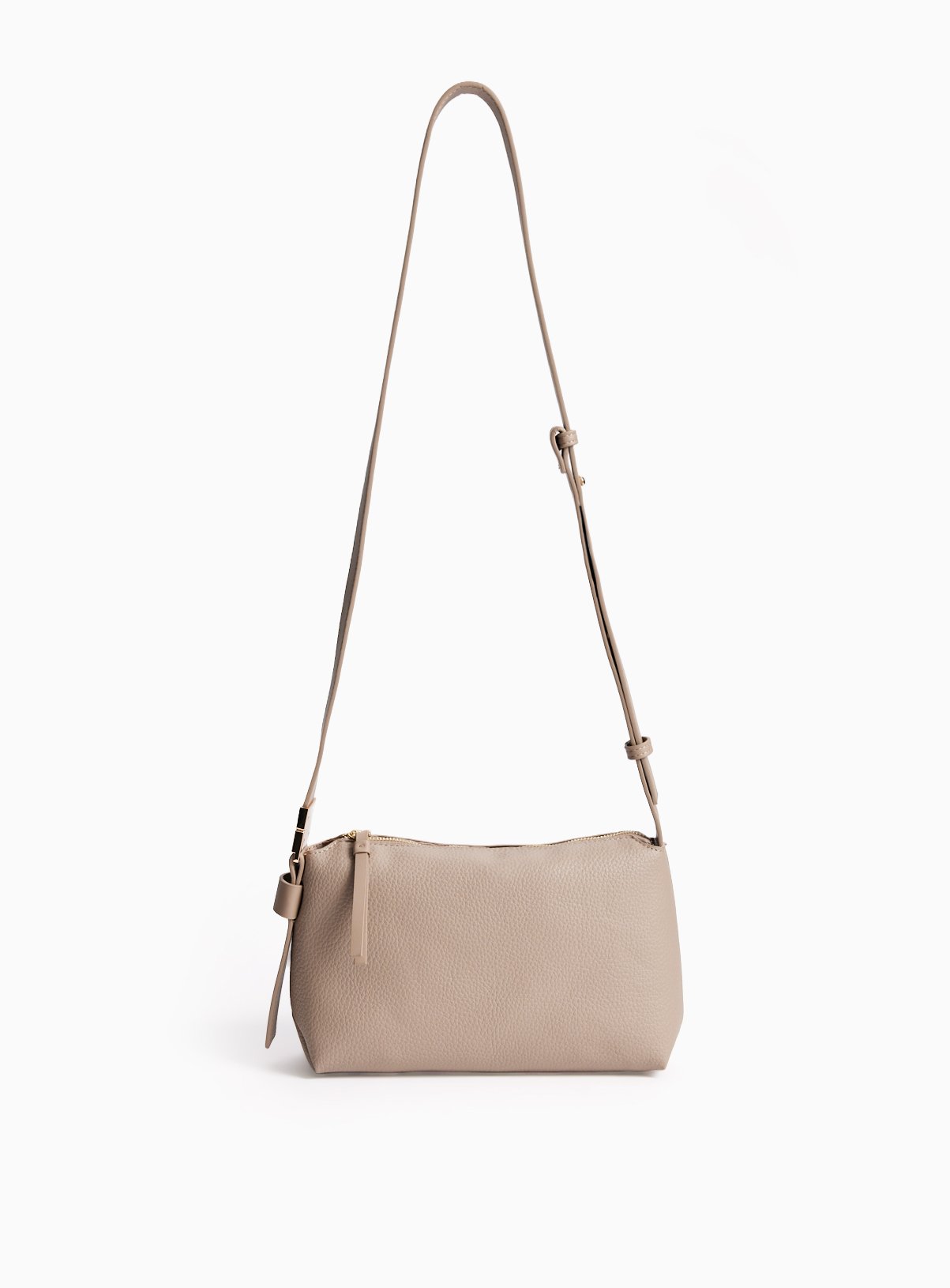 Beige Minimal Cross Body Bag One Size