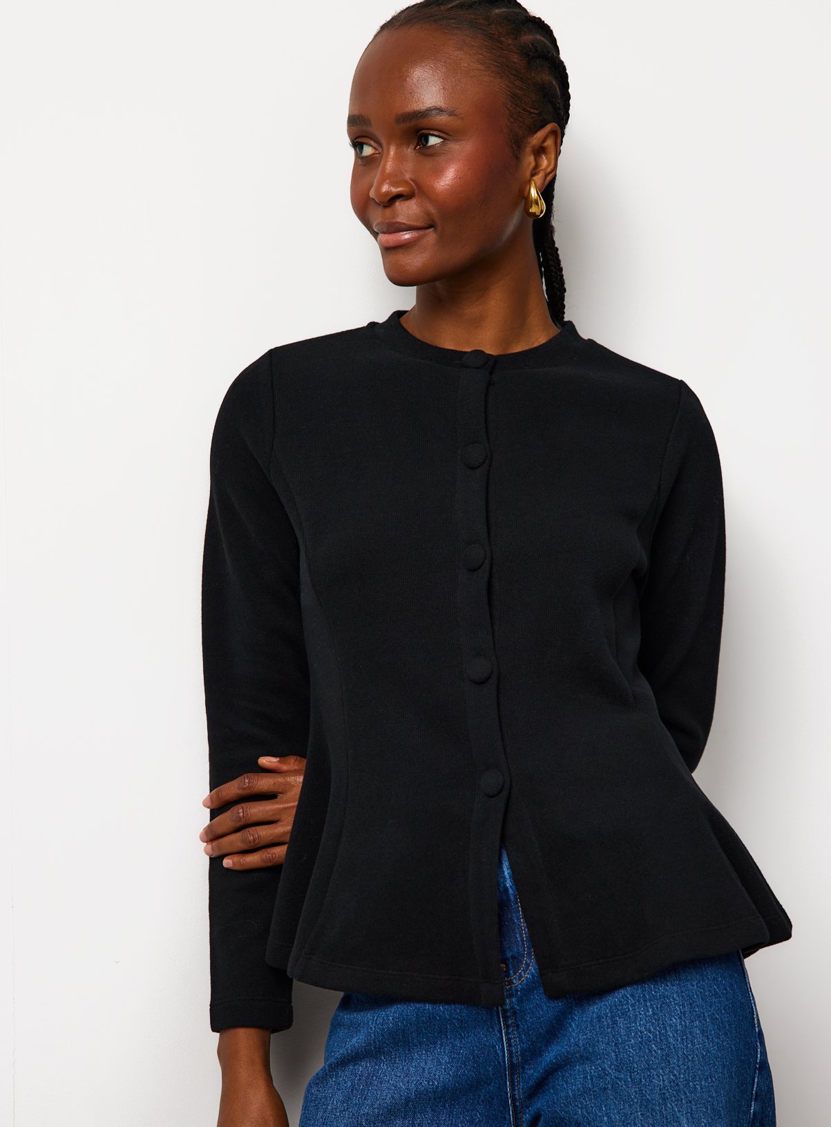 Peplum Soft Touch Cardigan 