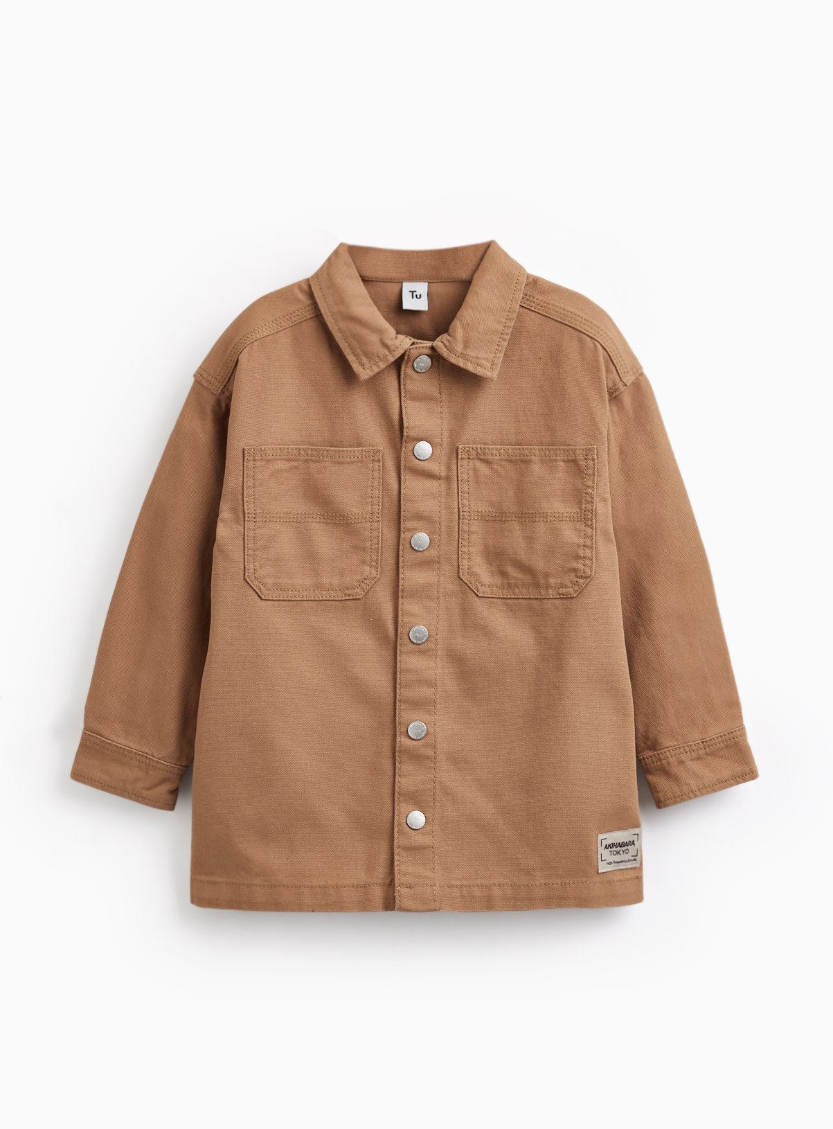Light Brown Workwear Style Overshirt 11 years