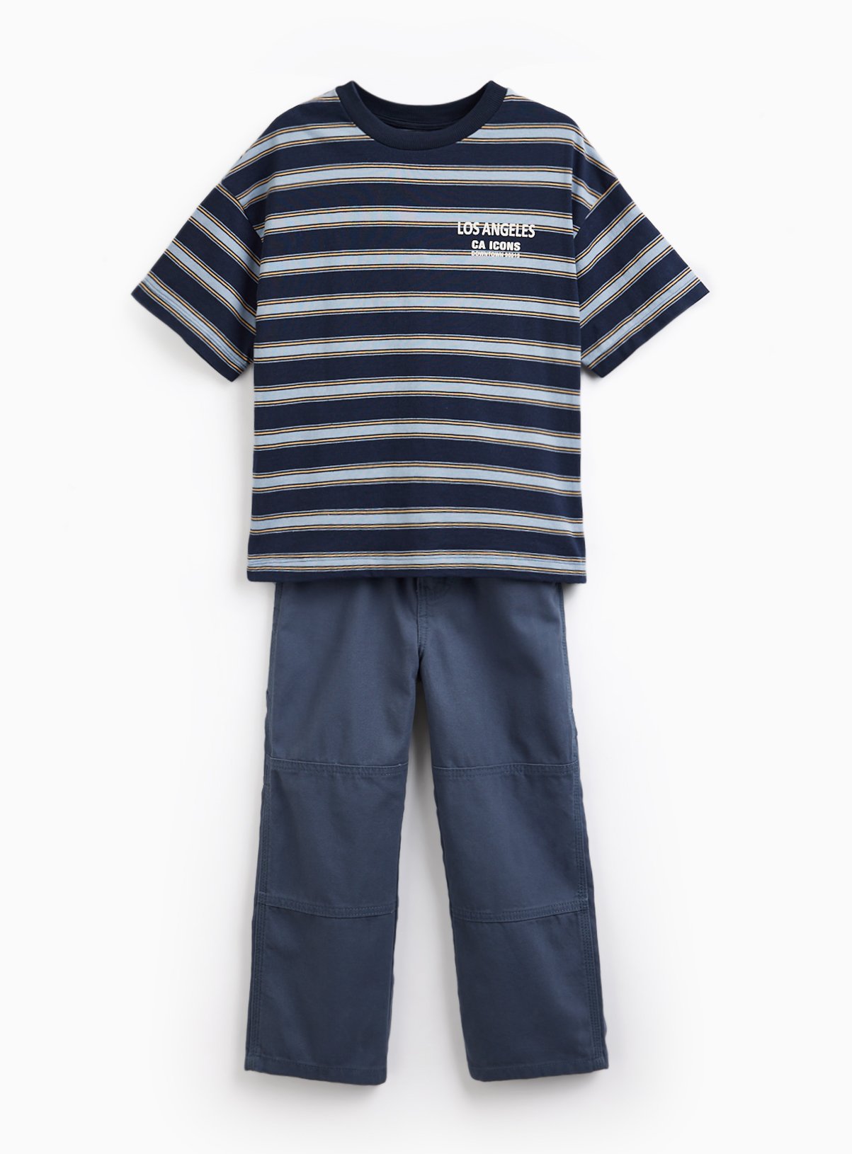 The Striped T-Shirt & Trousers Set 8 years