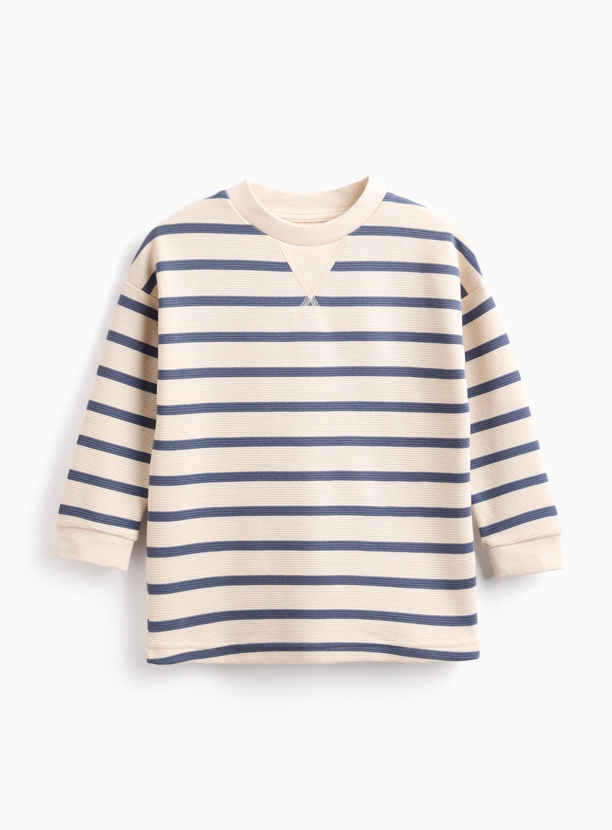 Stonewashed Stripe Ottoman Sweatshirt 