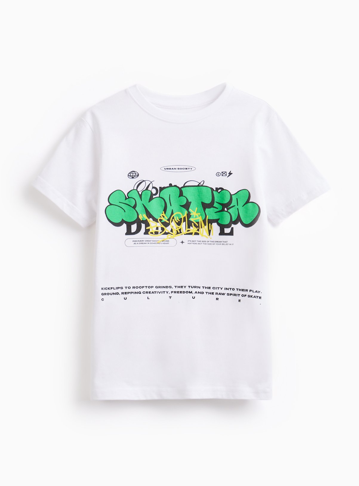 Graffiti Graphic Print T-Shirt 