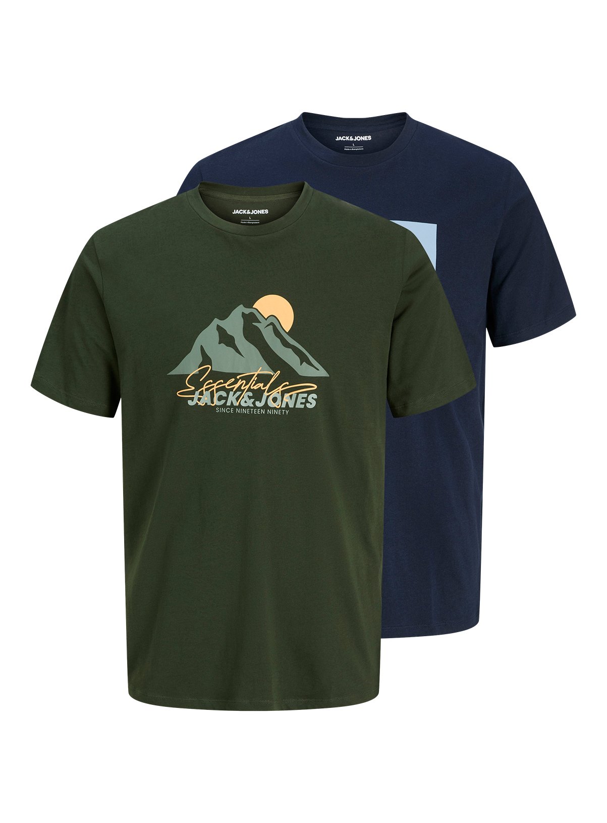 JACK & JONES JUNIOR Jjsun T Shirt Short Sleeve Crew Neck 2 Pack Multipack