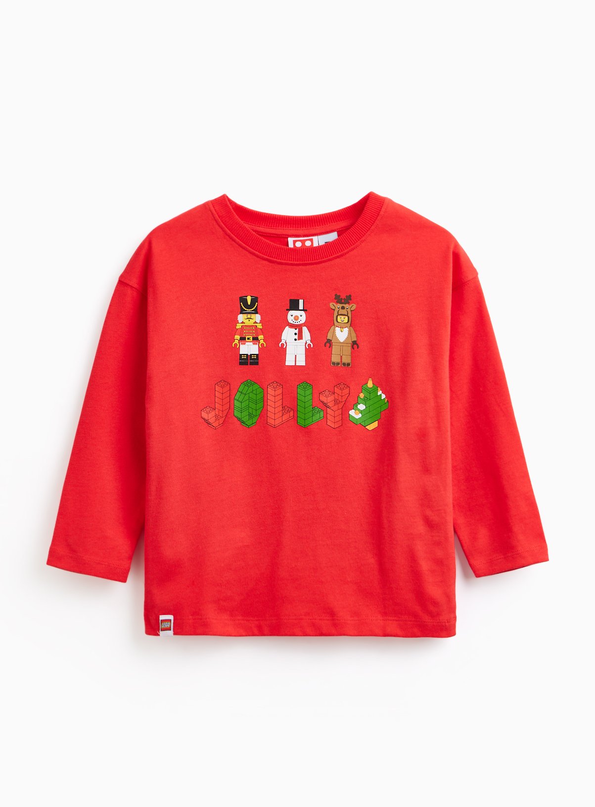Christmas Lego Character Print Long Sleeve T-Shirt 