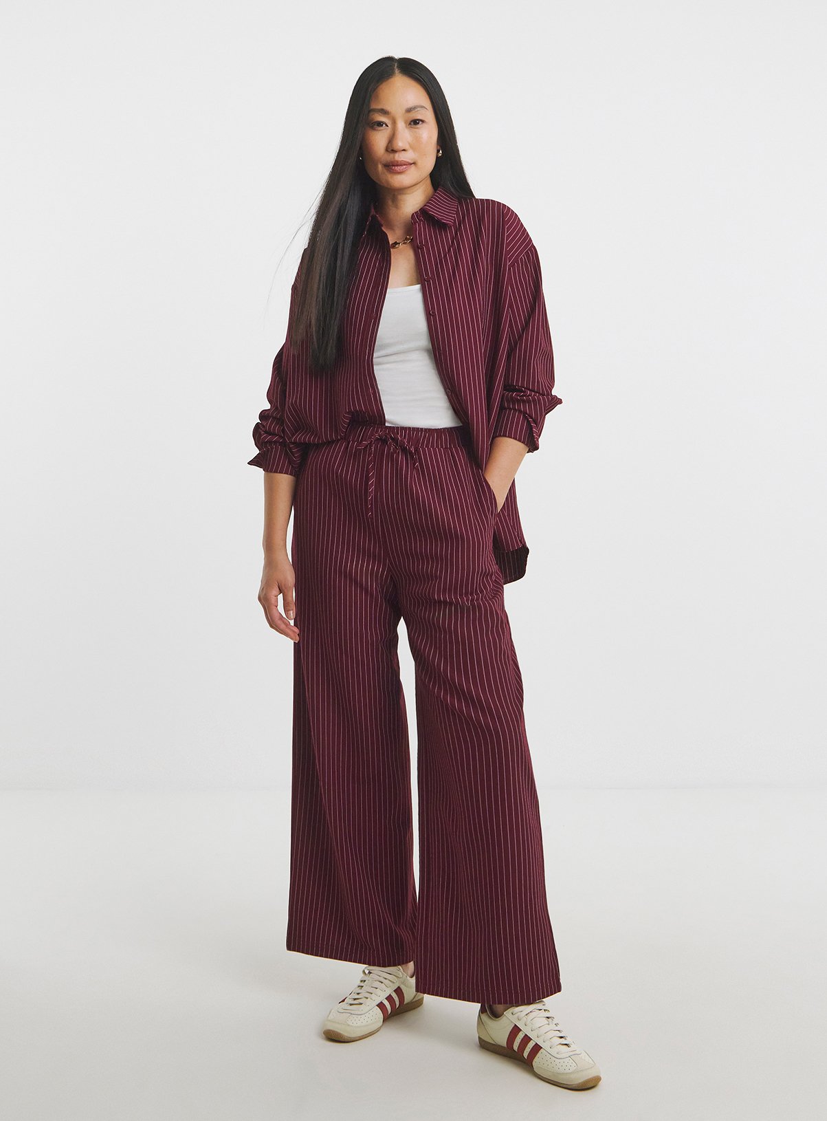 JD WILLIAMS Printed Drawstring Wide Leg Trouser 