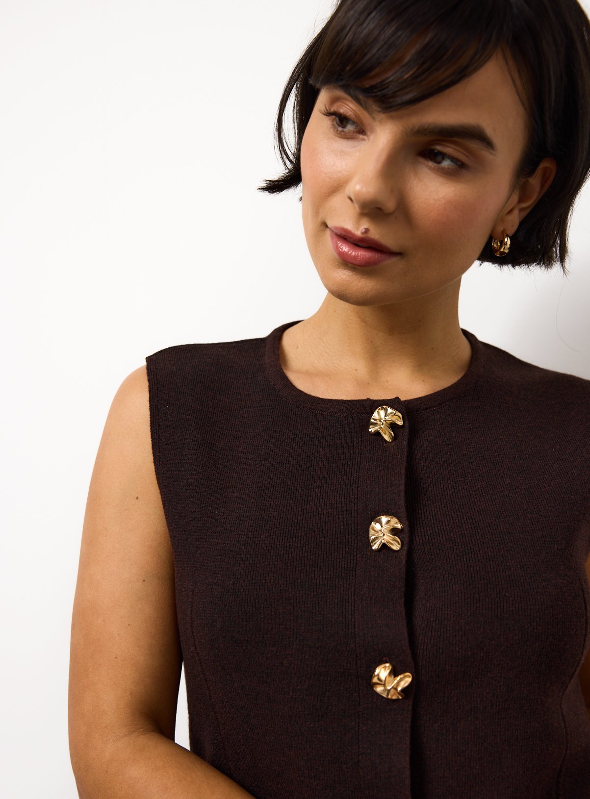 Seam Detail Compact waistcoat 22