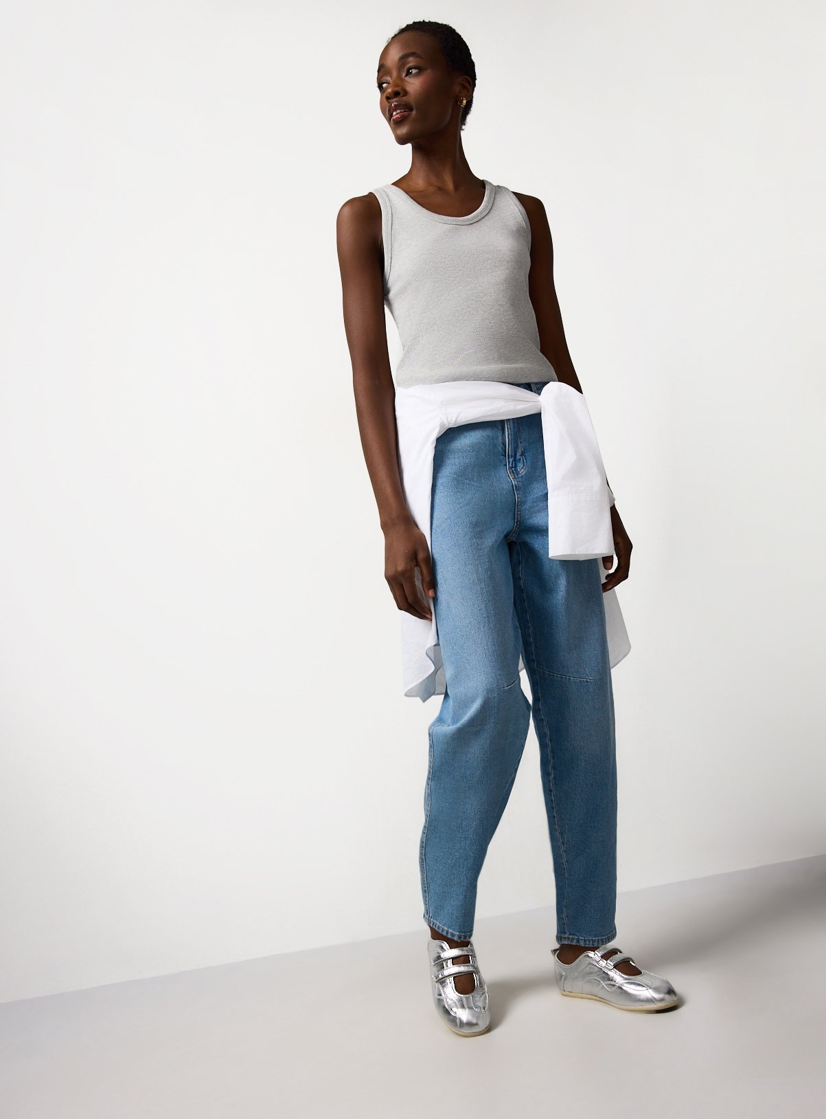 Light Denim Barrel Co-ord Jeans 14L