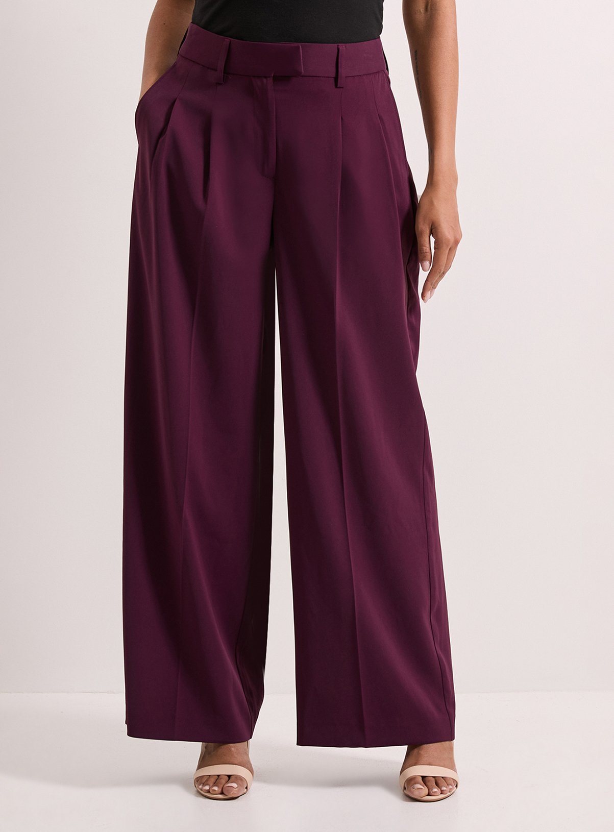 DOROTHY PERKINS Pleated Wide Leg Trouser 