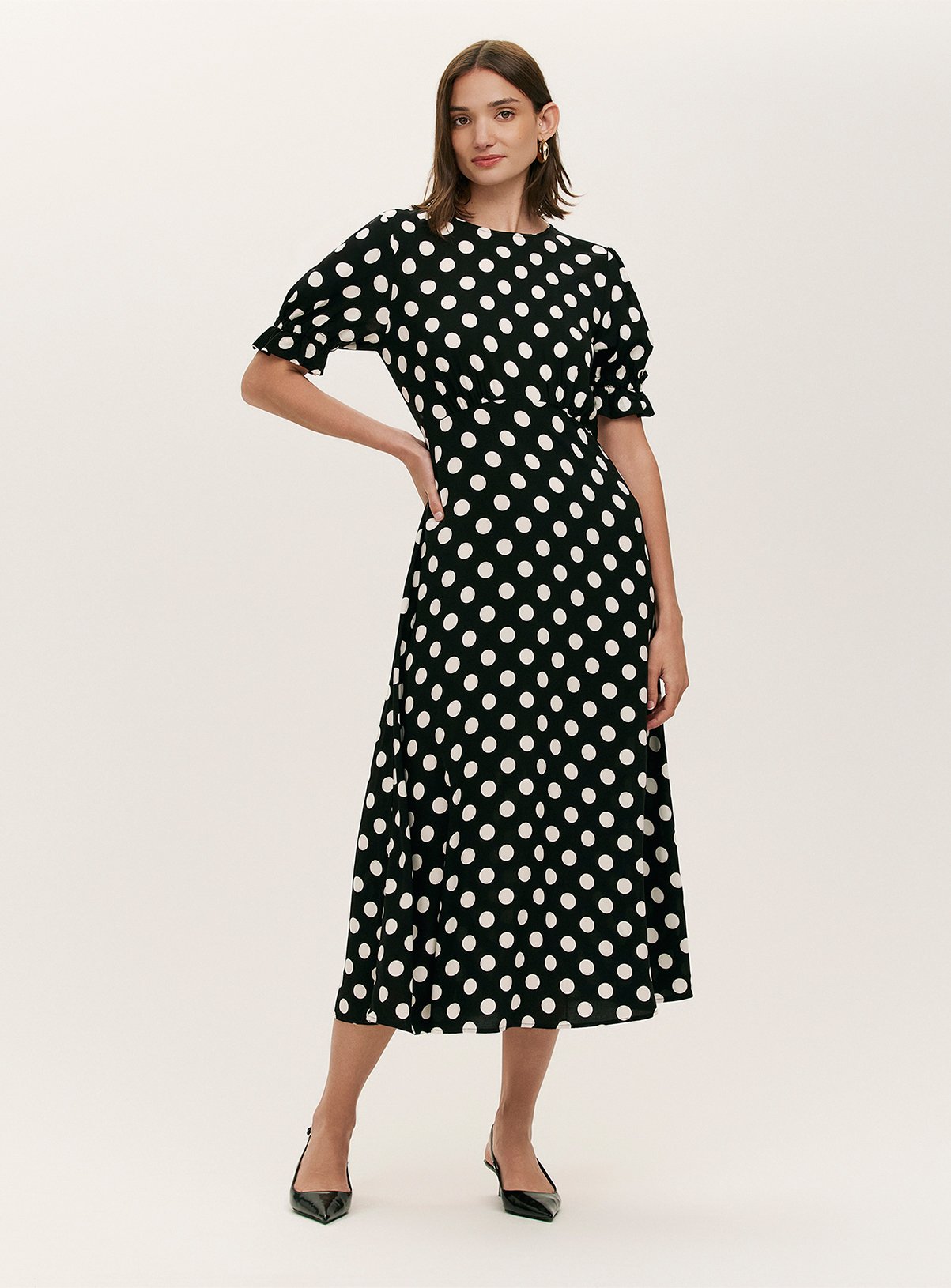 FINERY Mela Dress Black Spot 