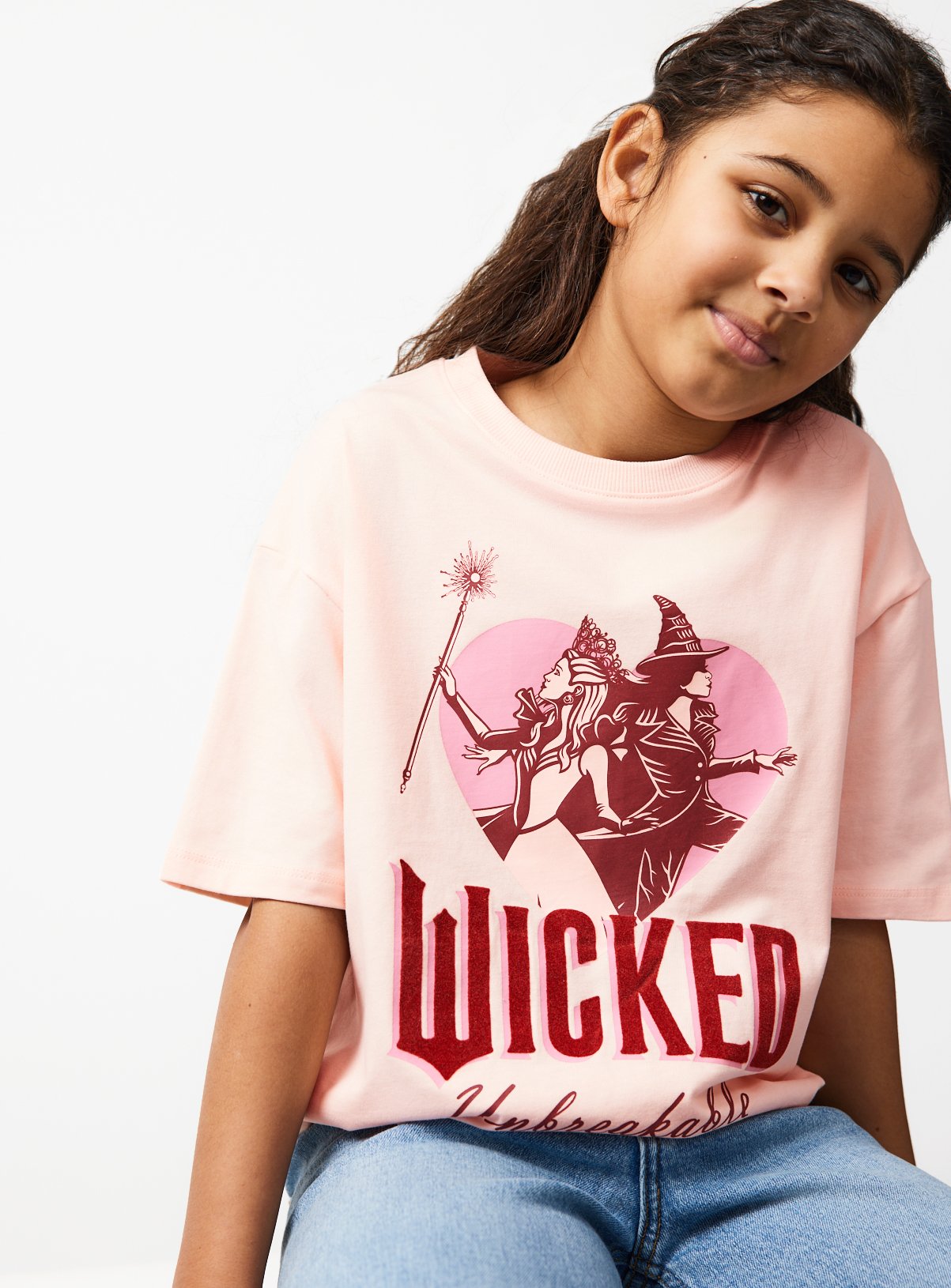 Pink Relaxed Fit Wicked Graphic T-Shirt 11 years