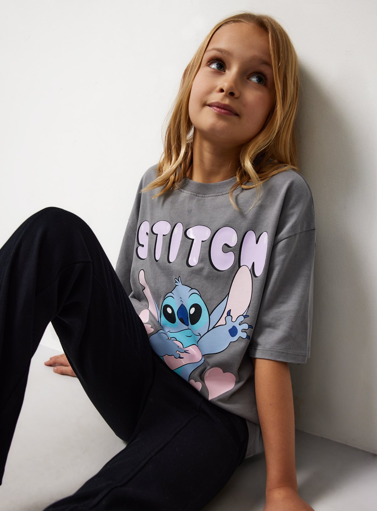 Disney Stitch Character Gel Print Short Sleeve T-Shirt 7 years