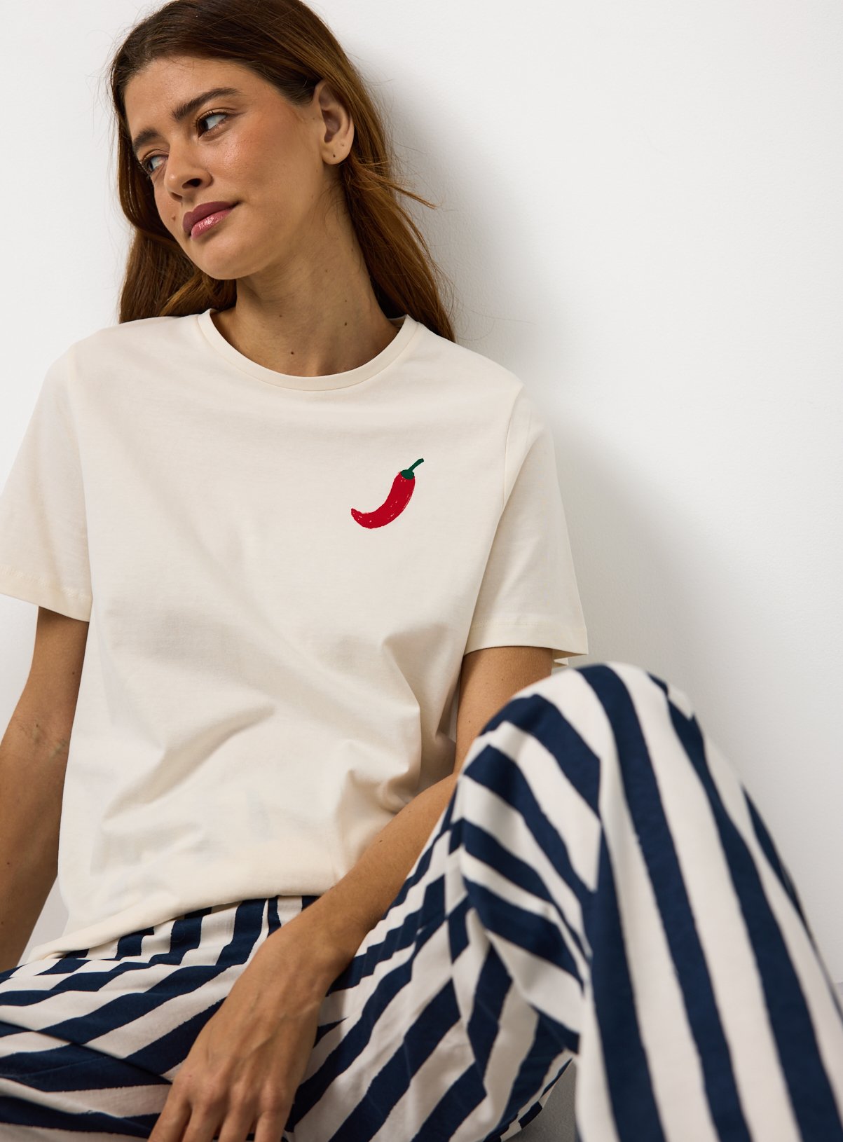 Margarita Print Jersey Pyjama Set