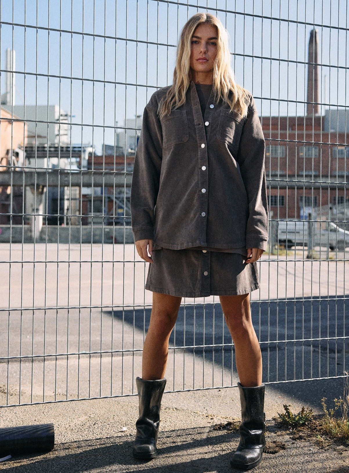 NOISY MAY Brown Corduroy Jacket