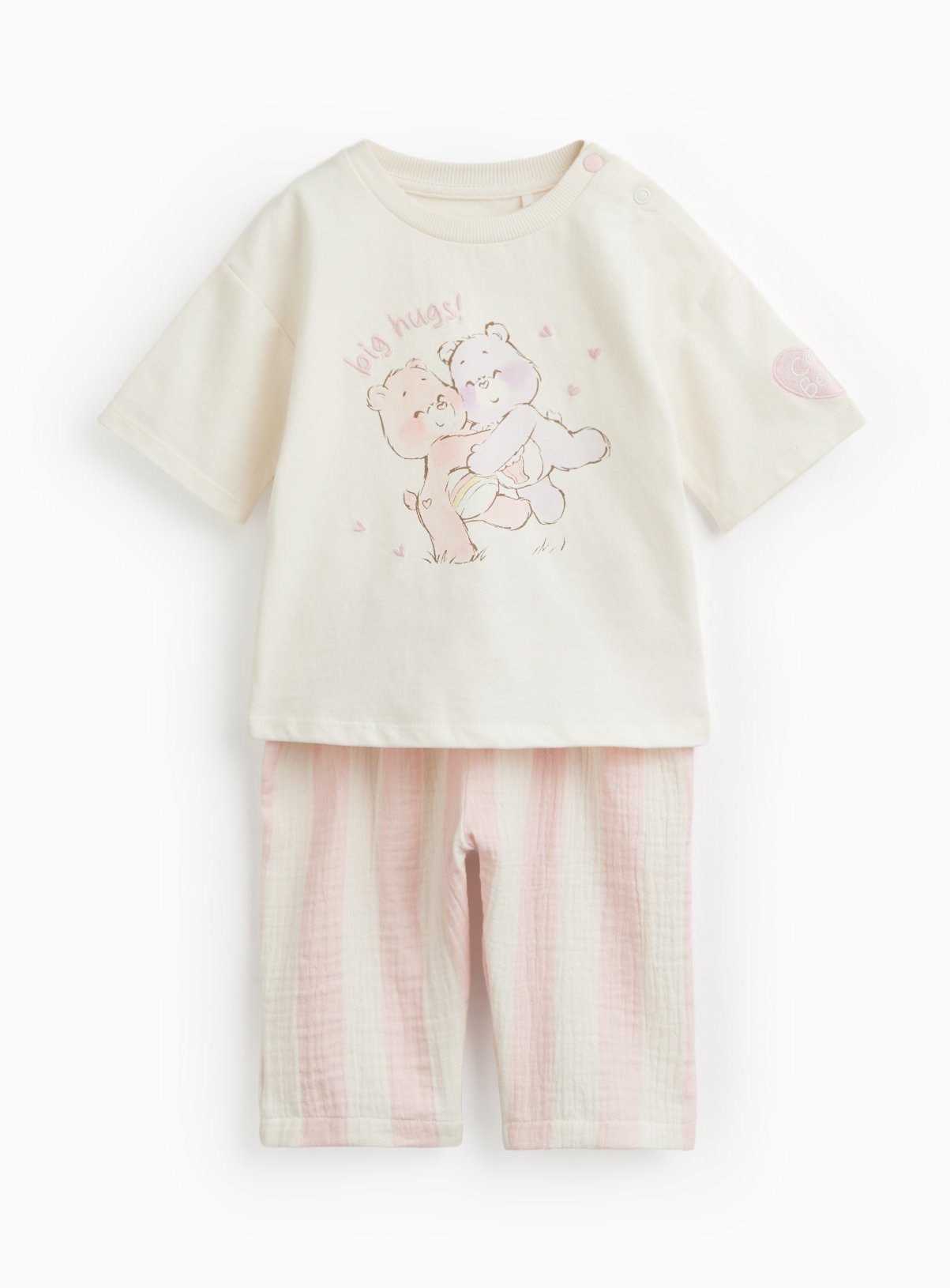 White Care Bears Tee & Trousers Set 9-12 months