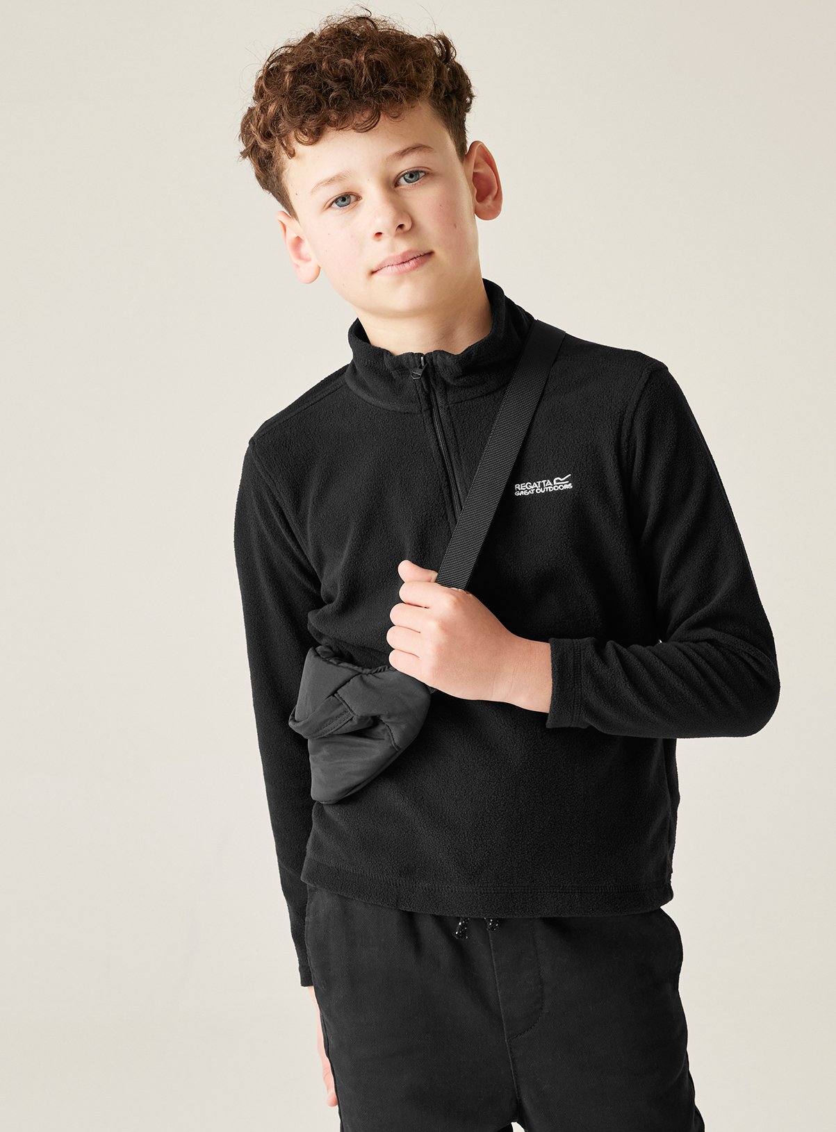 REGATTA Hot Shot II Half Zip Fleece Black 