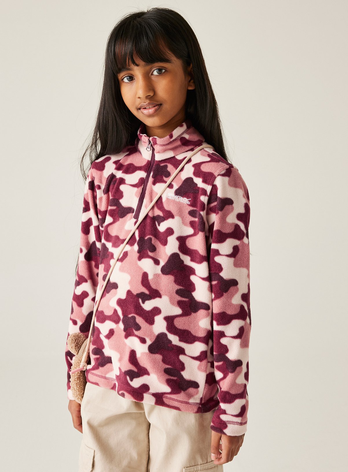 REGATTA Hot Shot II Half Zip Fleece Pink 