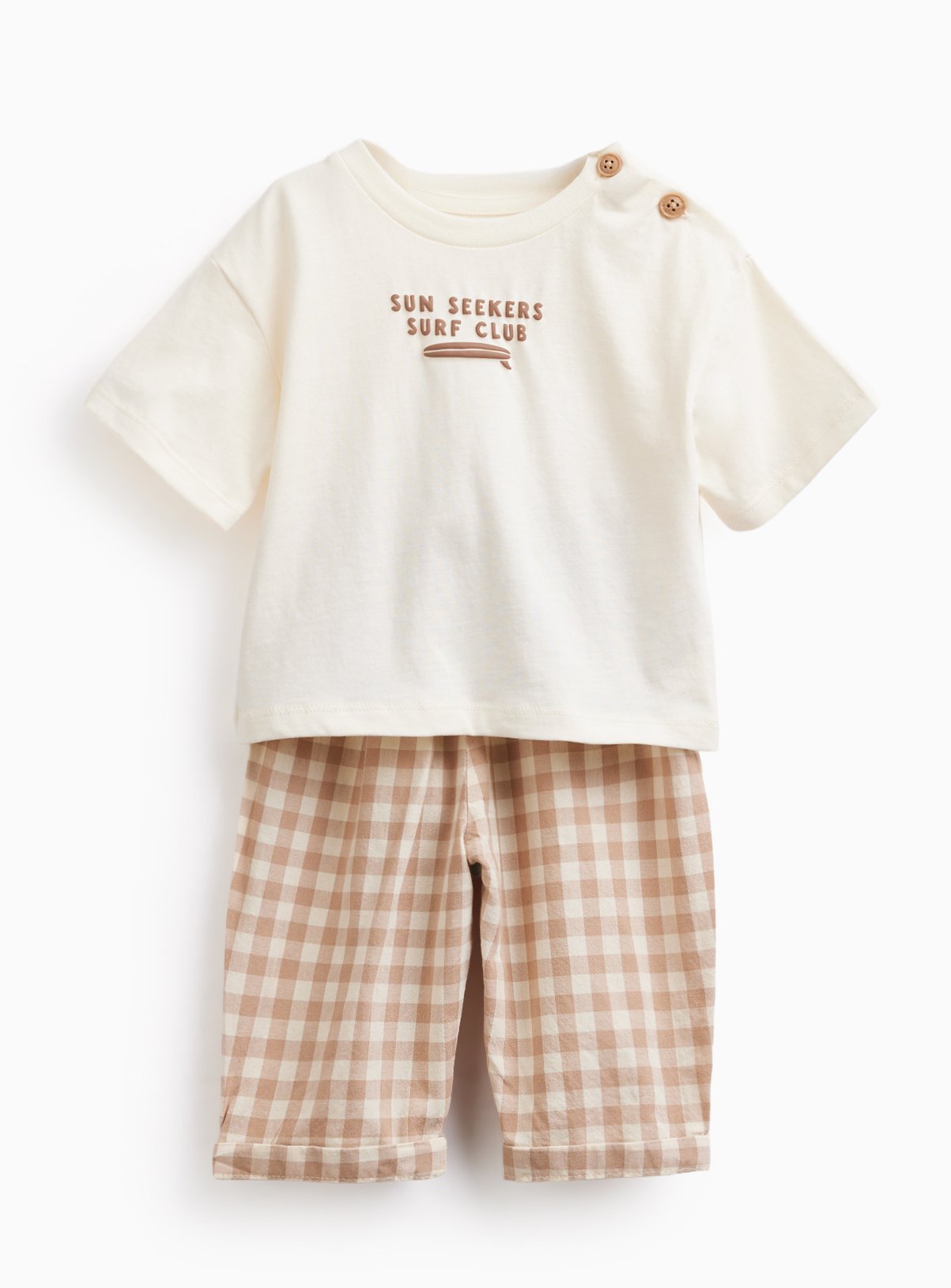 Stone Surf Club Graphic Tee & Trousers Set 6-9 months