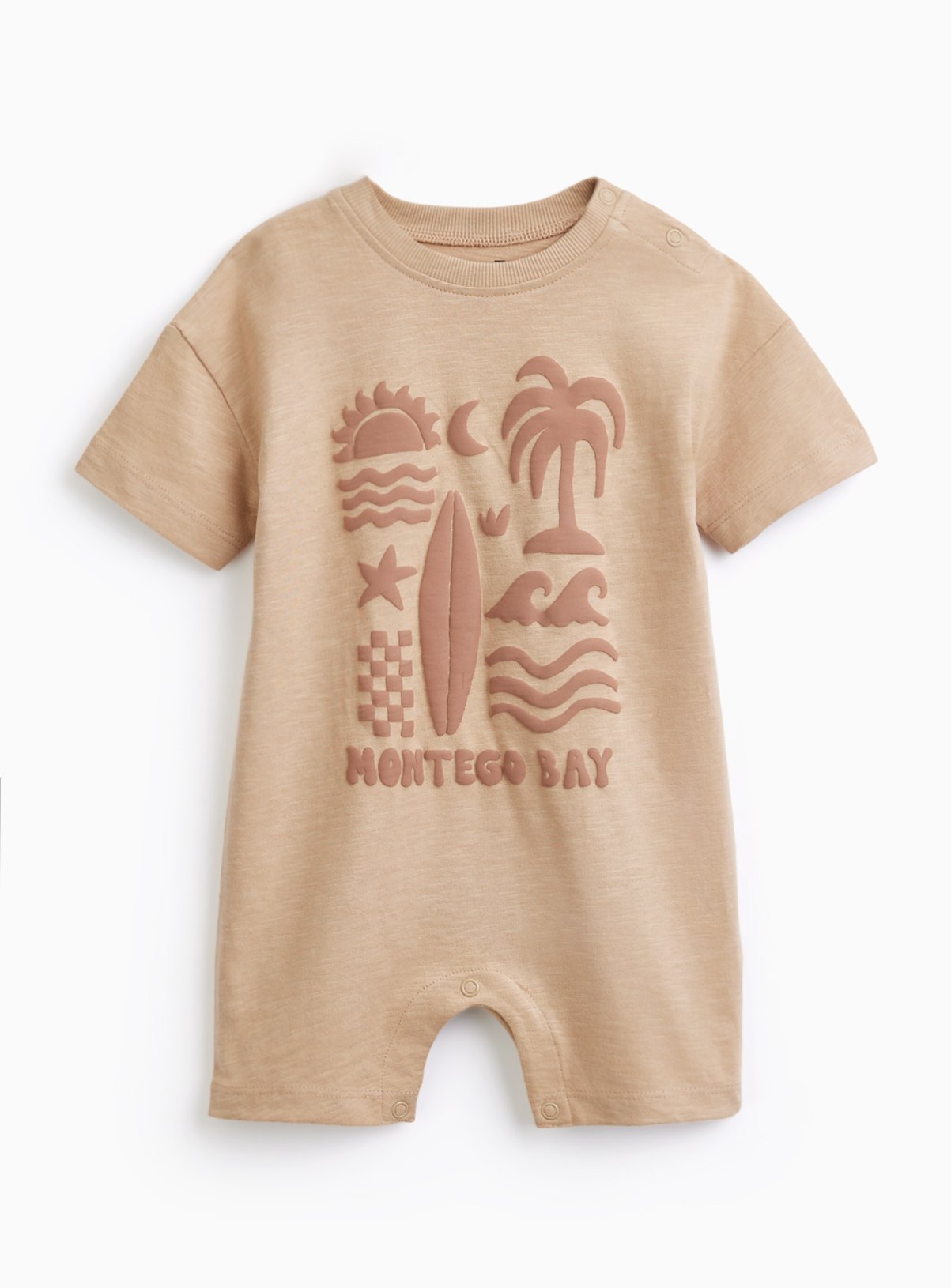 Stone Montego Bay Print Romper 12-18 months