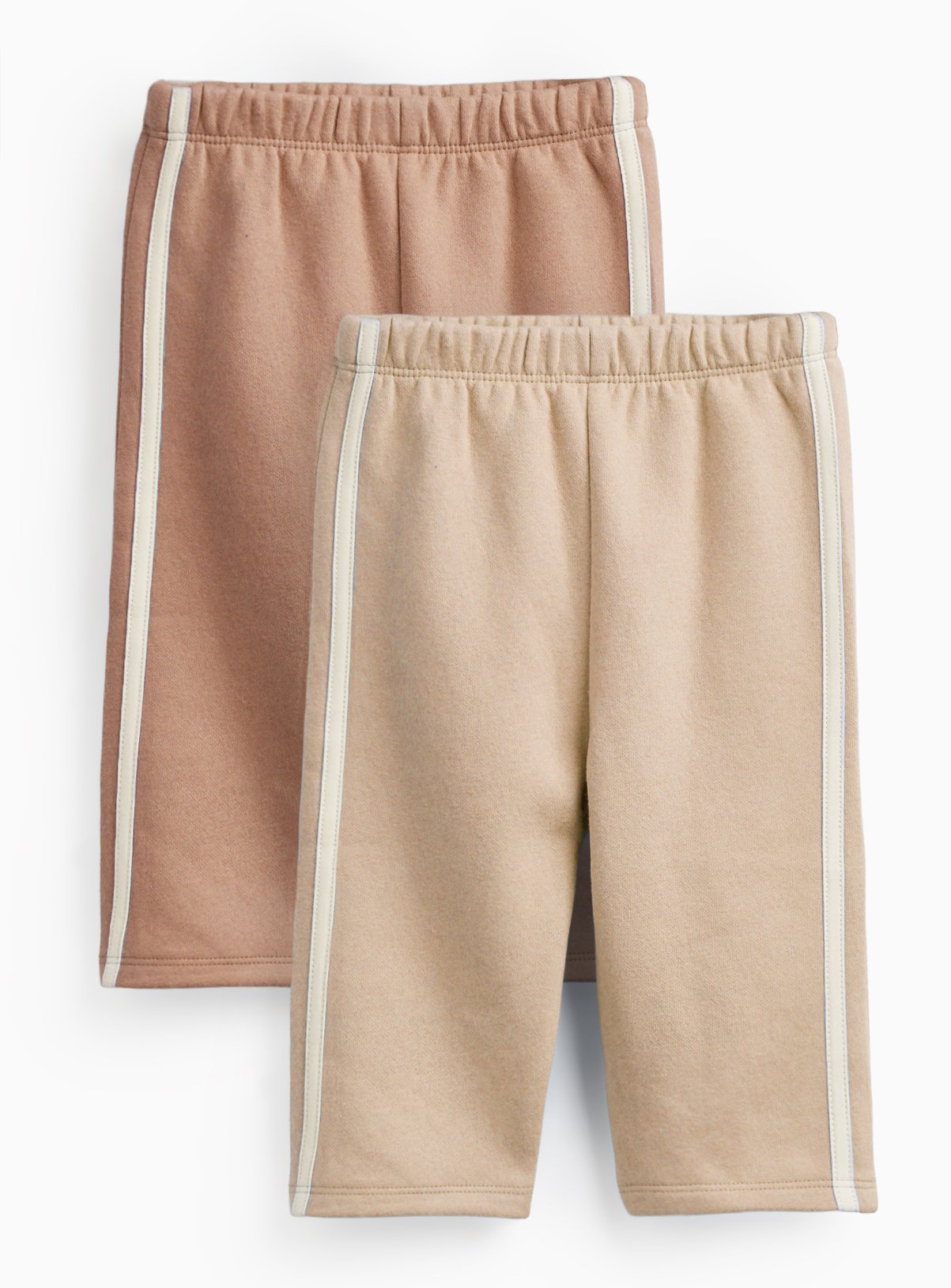 Brown Stripe Wide Leg Joggers 2 Pack 3-6 months