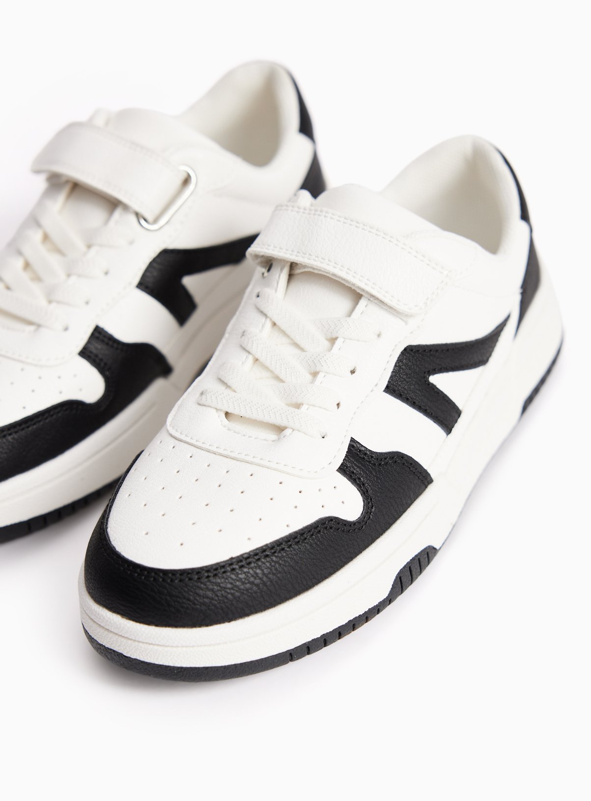 Black & White Cup Sole Trainers 