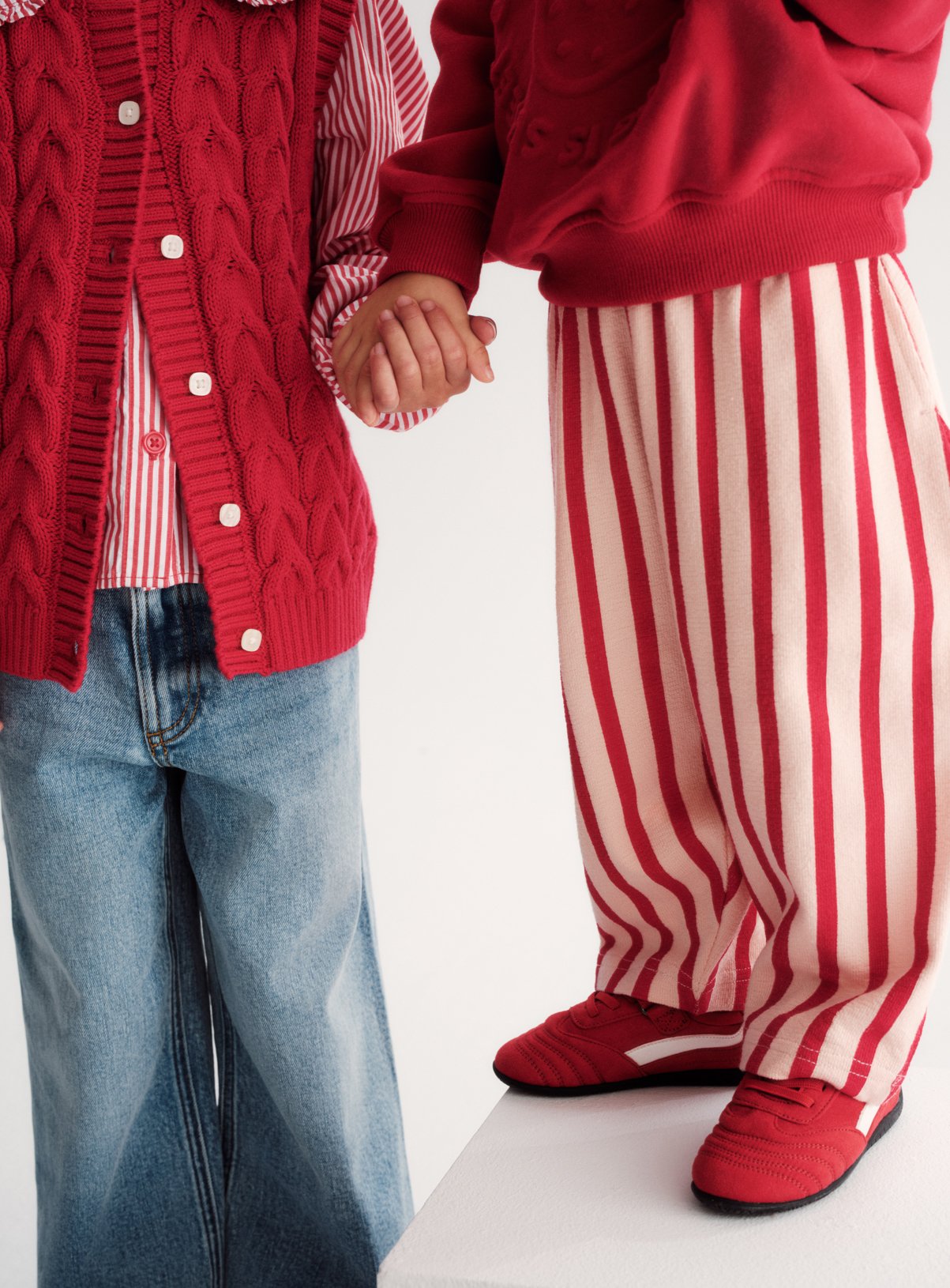 Bright Red Low Profile Trainers 