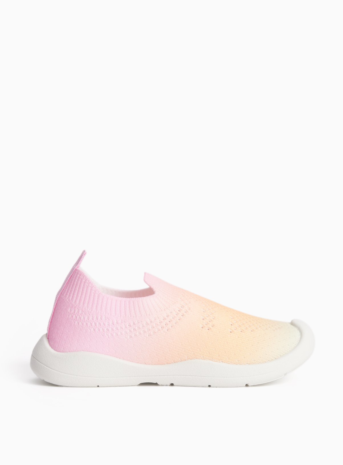 Pink Rainbow Knitted Trainers 