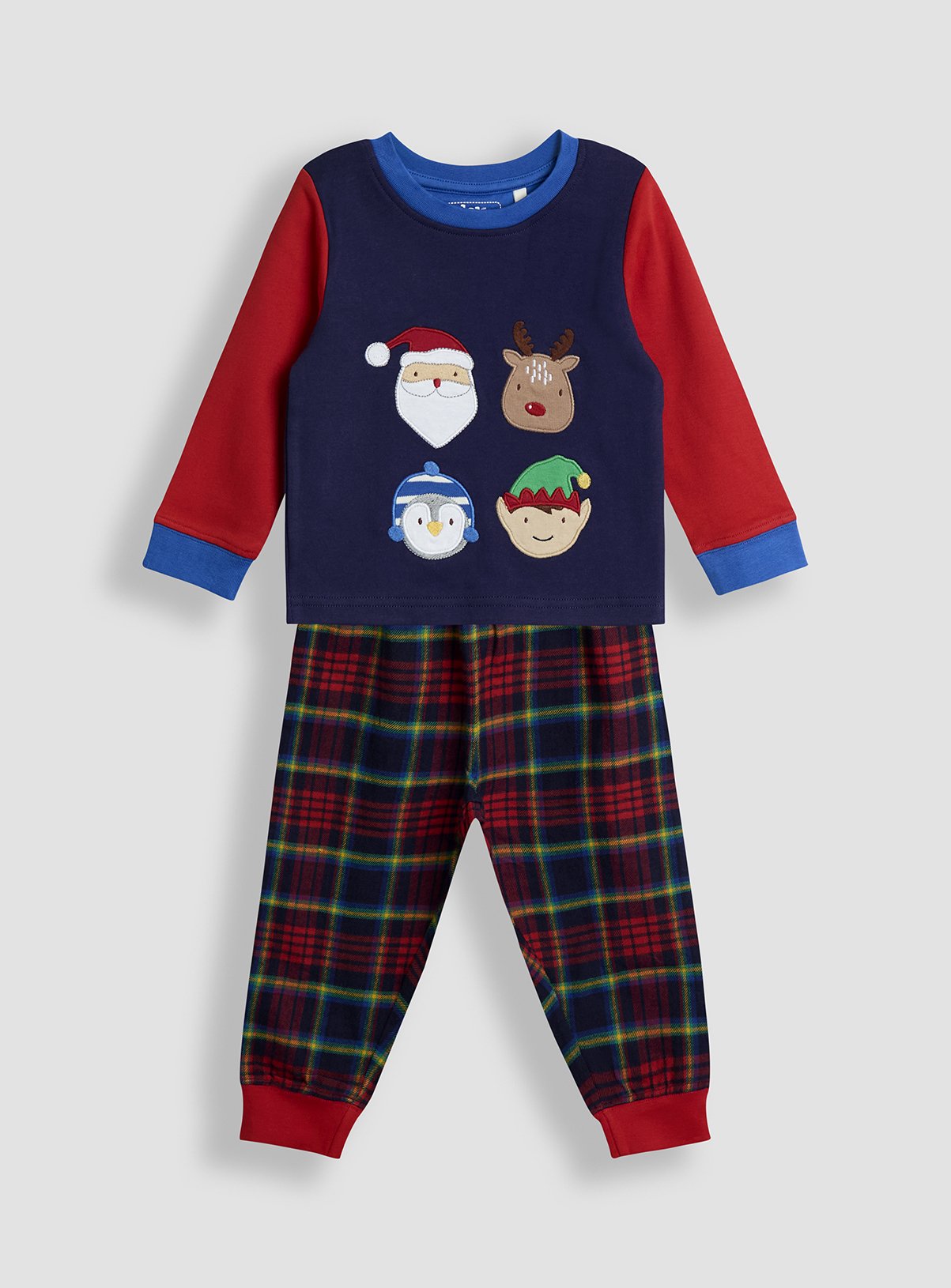 JOJO MAMAN BÉBÉ Christmas Character Applique Pyjamas