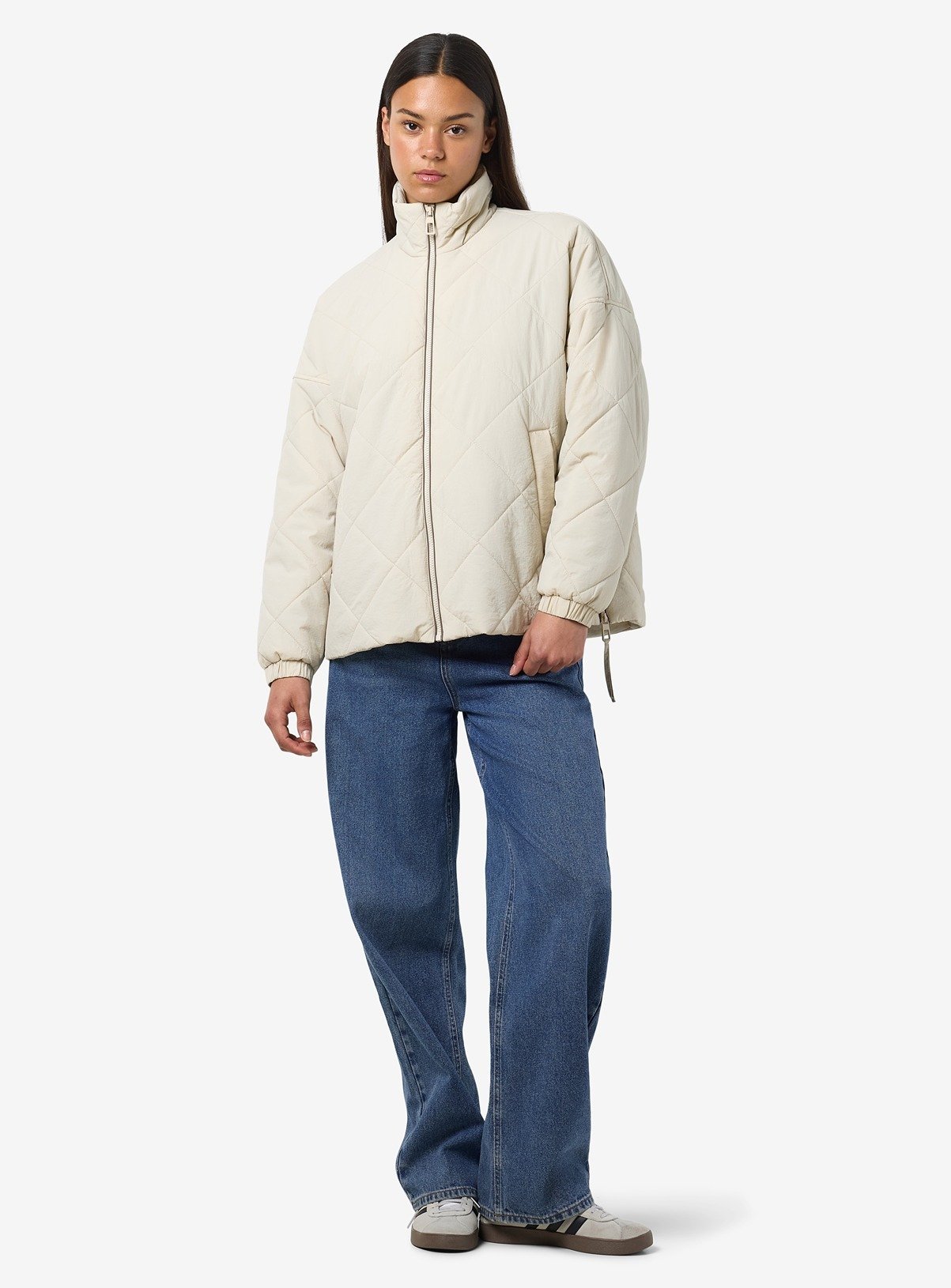 NOISY MAY Long Sleeved Quilted Jacket