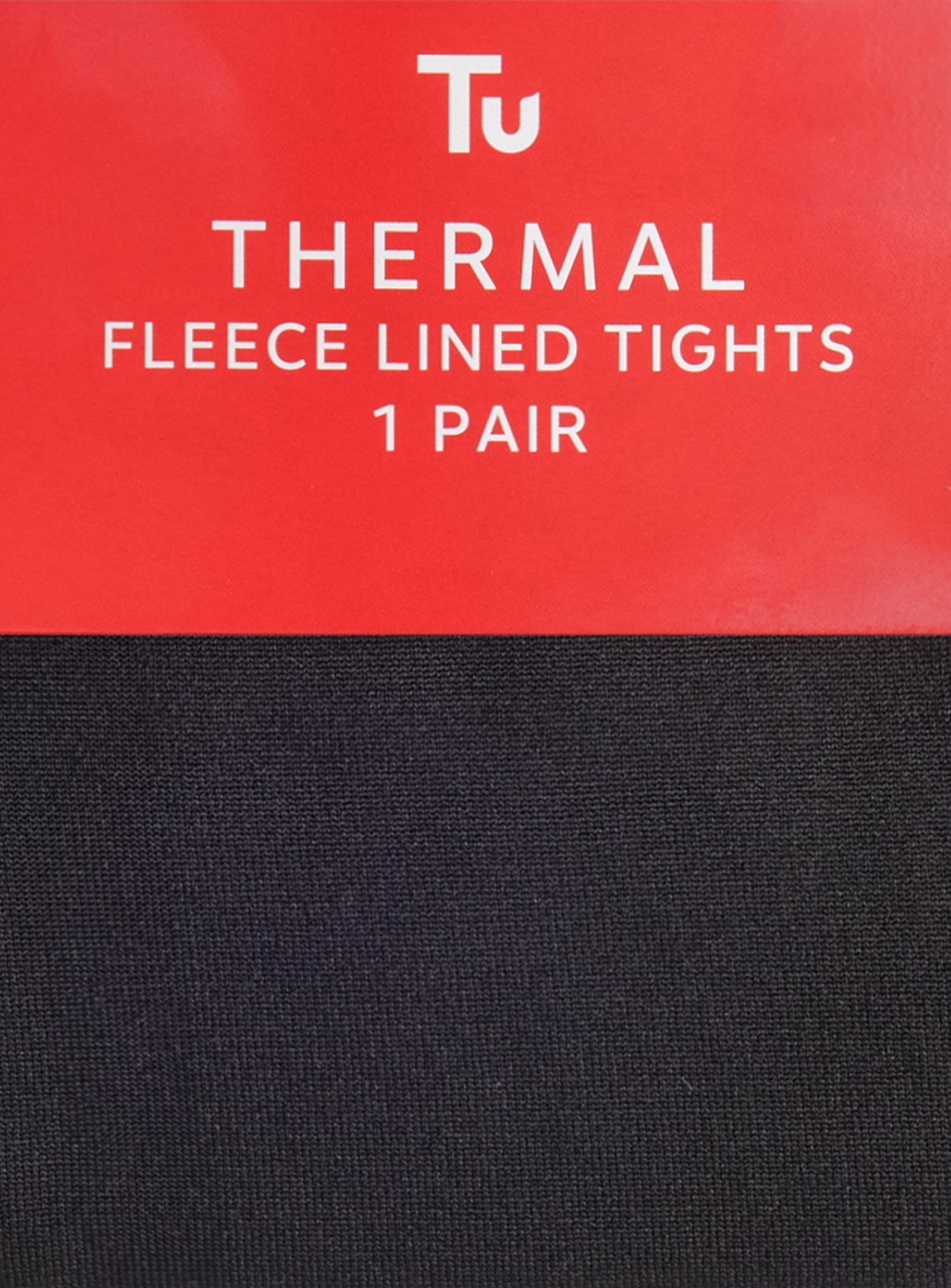 Black Fleece Lined Tights 