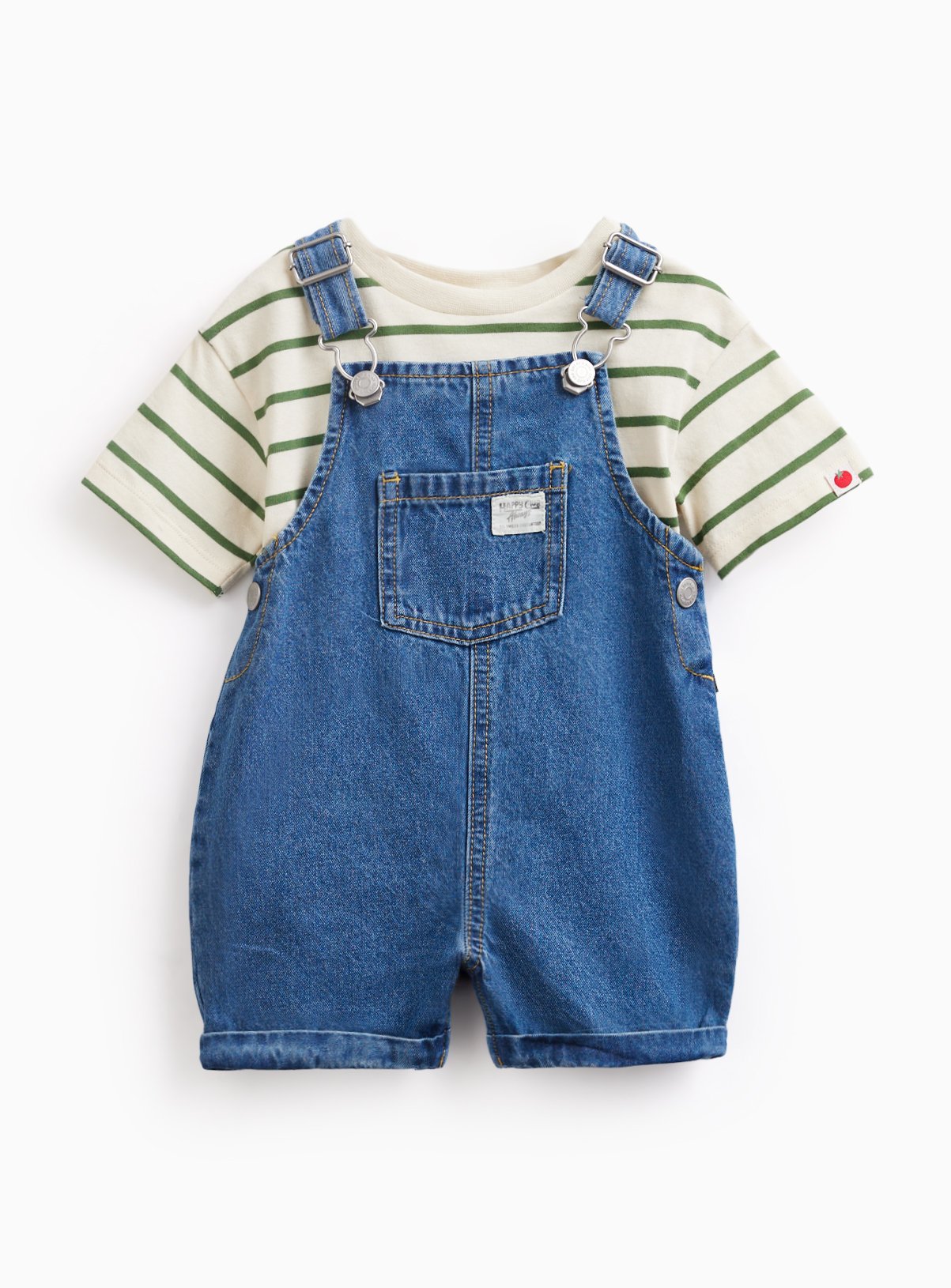Denim Dungarees & T-Shirt Set 6-9 months